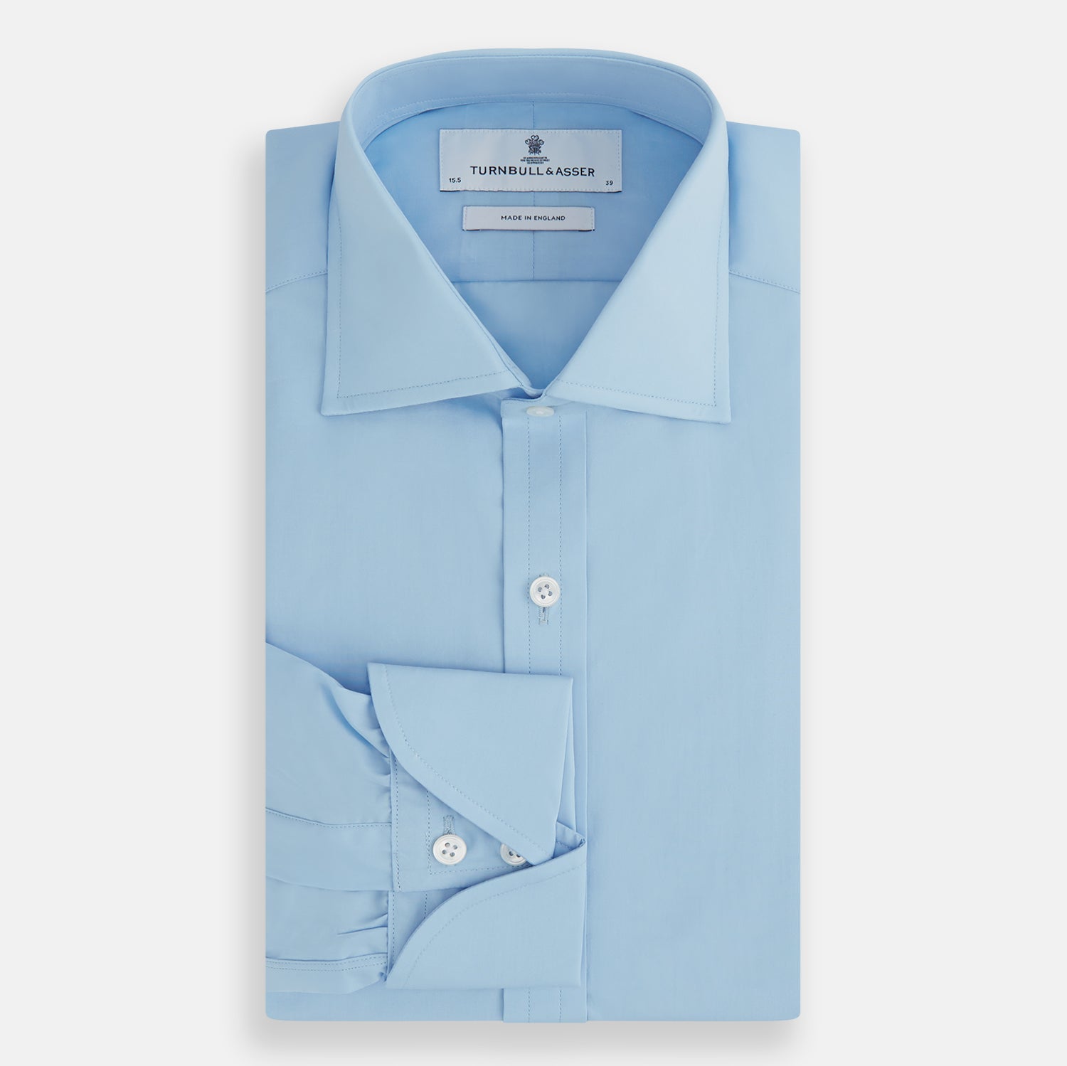 Image 4 of product Dr. No Blue Cotton Shirt With Cocktail Cuff As Seen On James Bond