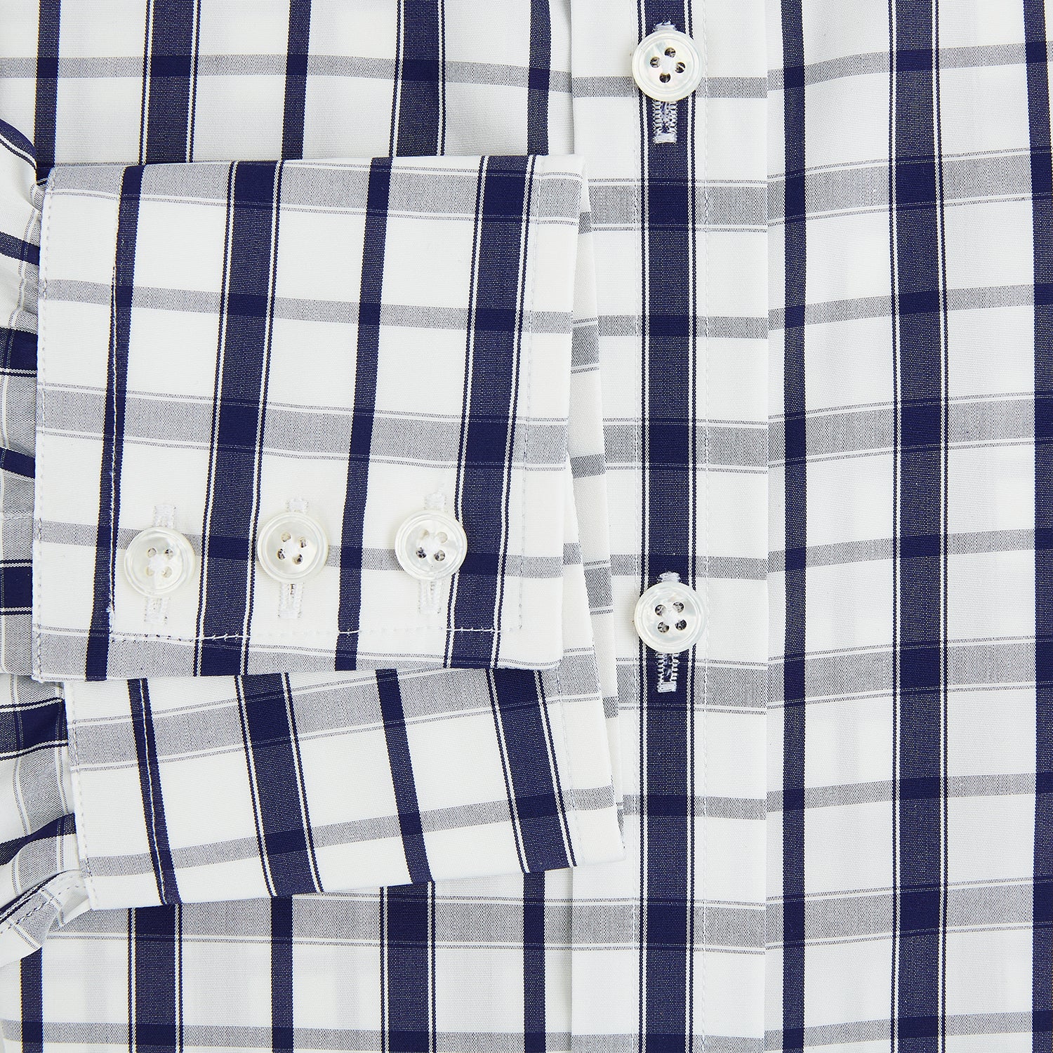 Image 4 of product Navy Plaid Check Mayfair Shirt
