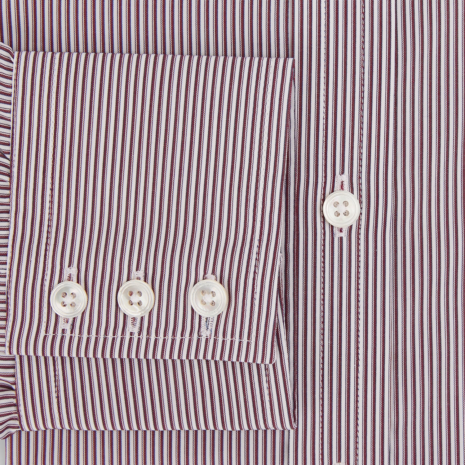 Image 4 of product Burgundy Shadow Stripe Mayfair Shirt