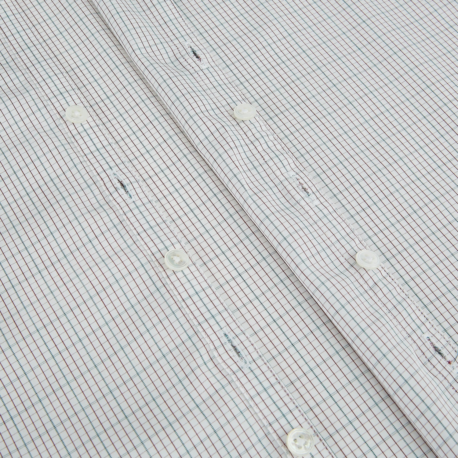 Image 7 of product BURGUNDY AND GREEN DOUBLE GRID CHECK WESTMINSTER SHIRT