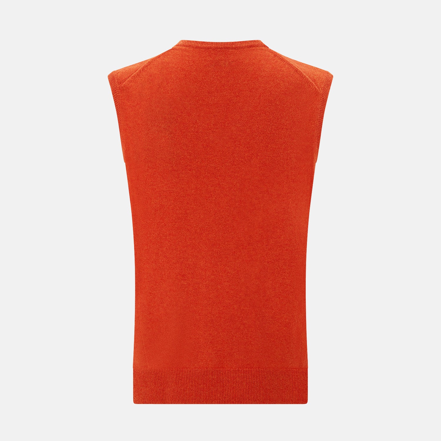 Image 3 of product Red Orange Cashmere Sleeveless Vest