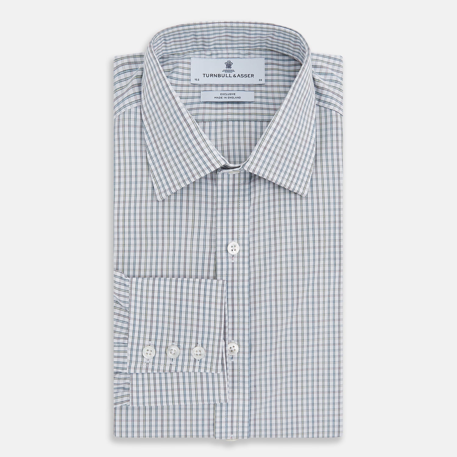 Image 5 of product Forest Green with Multi-Hued Graph Check Mayfair Shirt