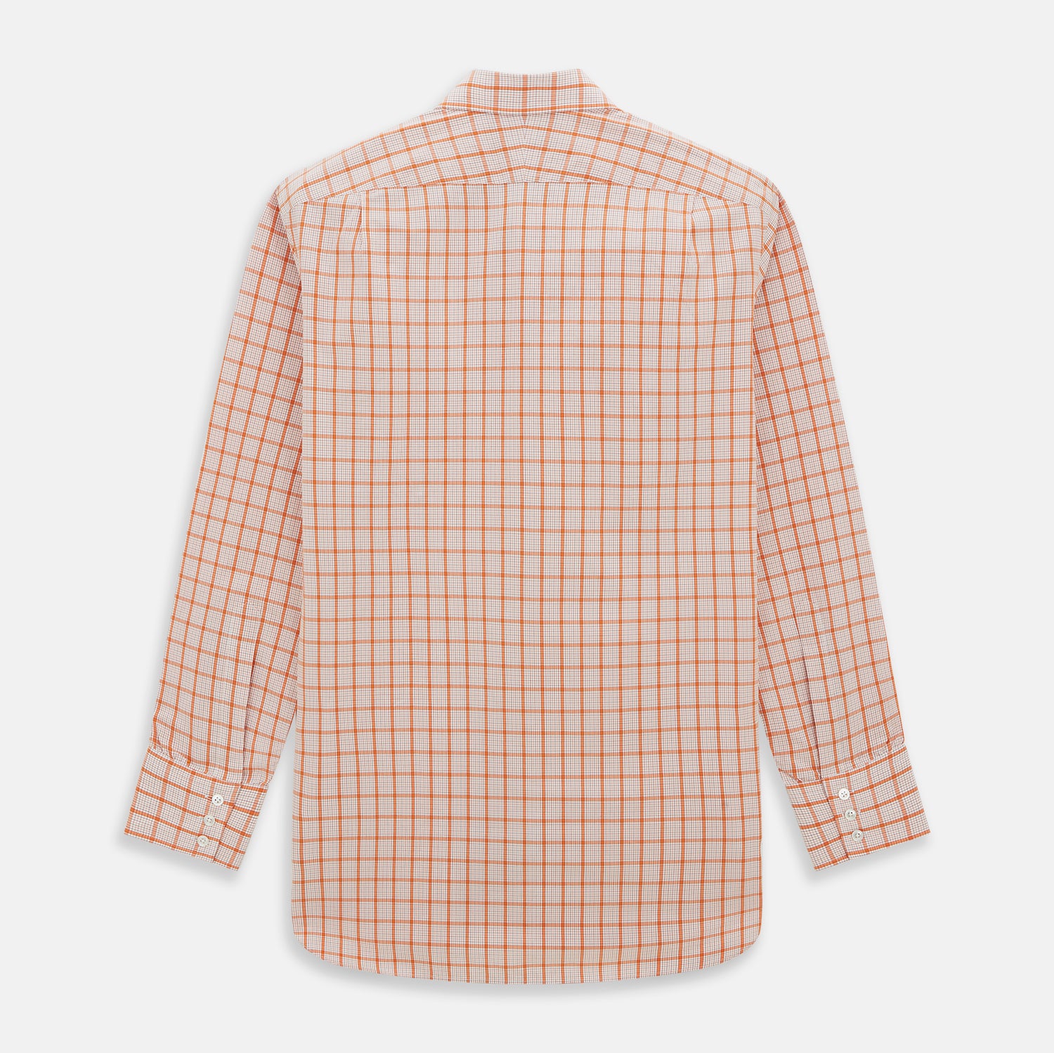 Image 6 of product Orange Graph Overlay Check Mayfair Shirt