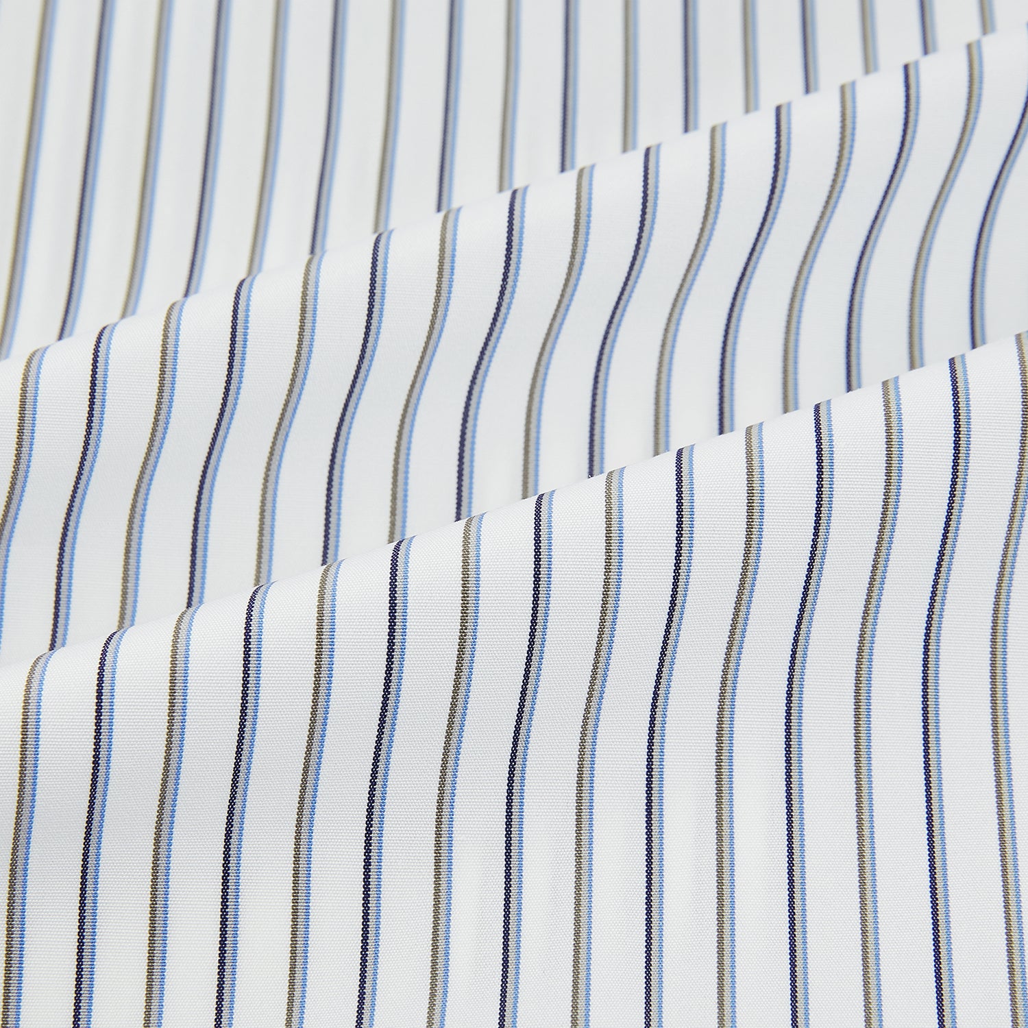Image 6 of product Brown and Blue Shadow Stripe Mayfair Shirt