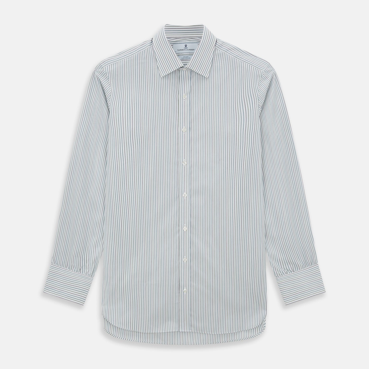 Image 1 of product Forest Green with Multicoloured Music Stripe Mayfair Shirt