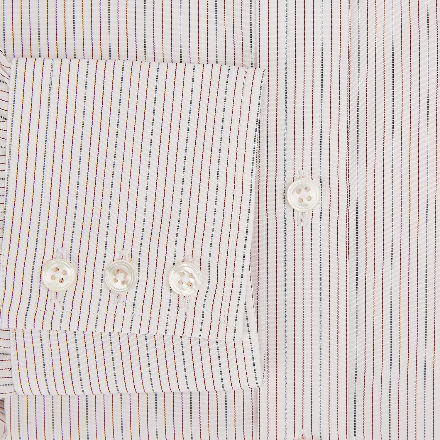 Image 4 of product Burgundy Multi Hairline Stripe Mayfair Shirt
