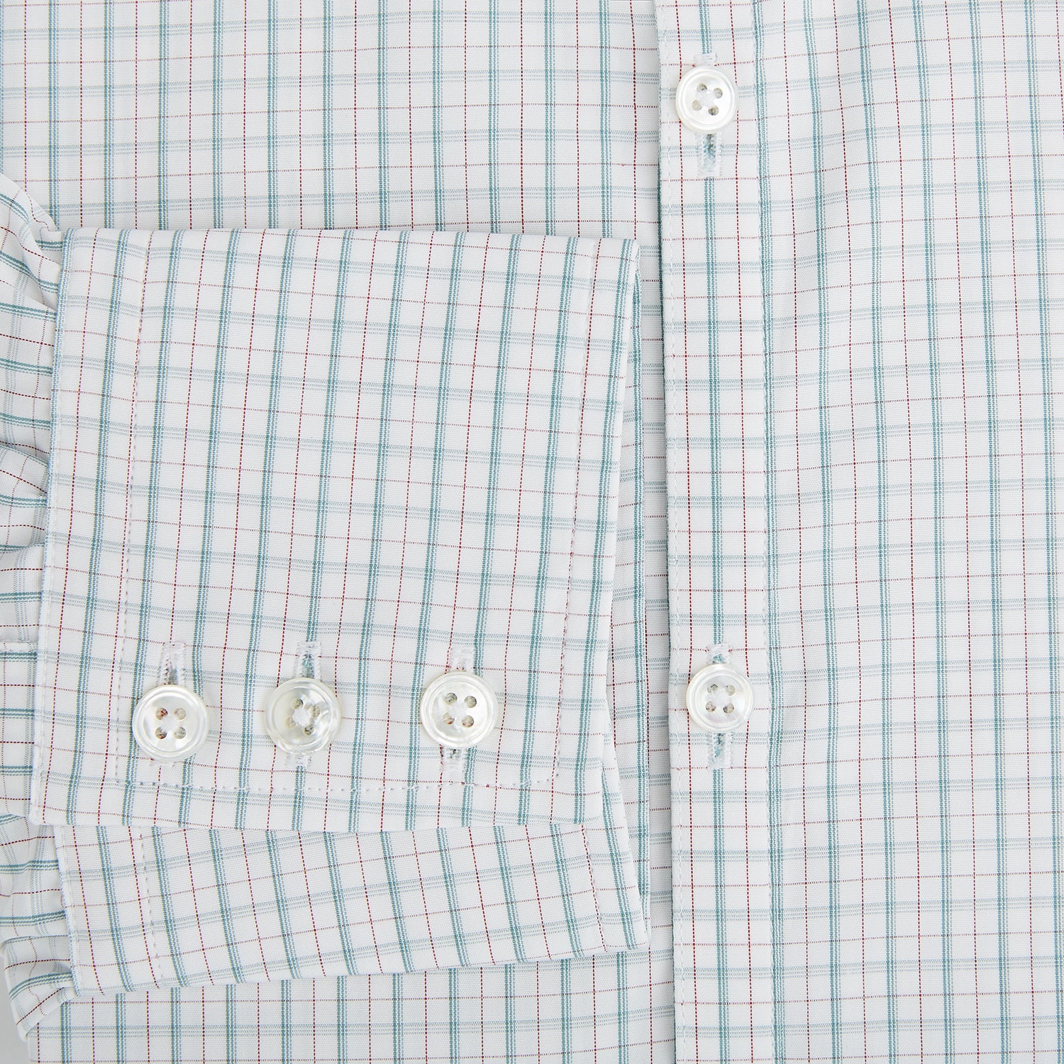 Image 4 of product Turquoise and Red Multi Check Westminster Shirt