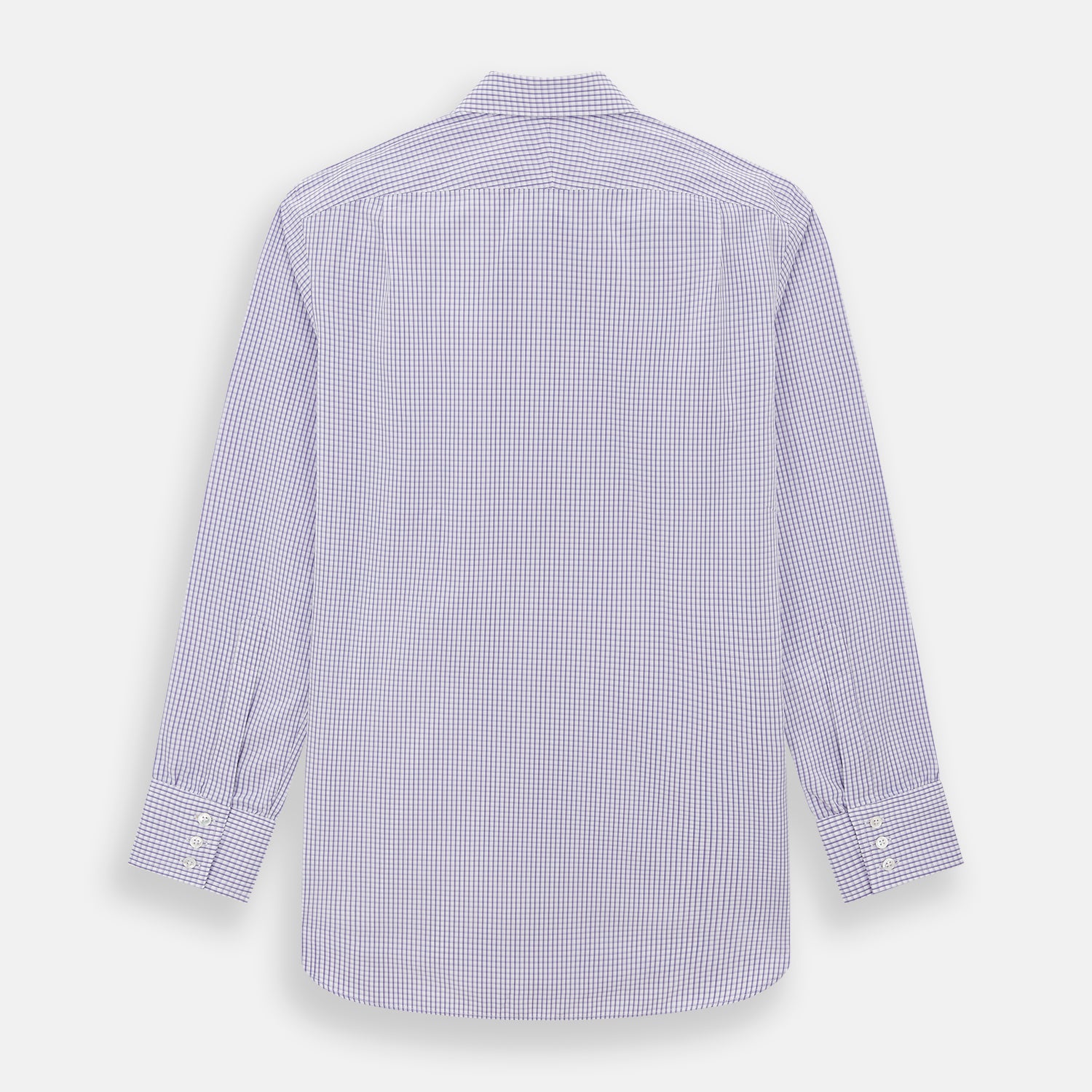 Image 3 of product Purple Micro Shadow Check Mayfair Shirt