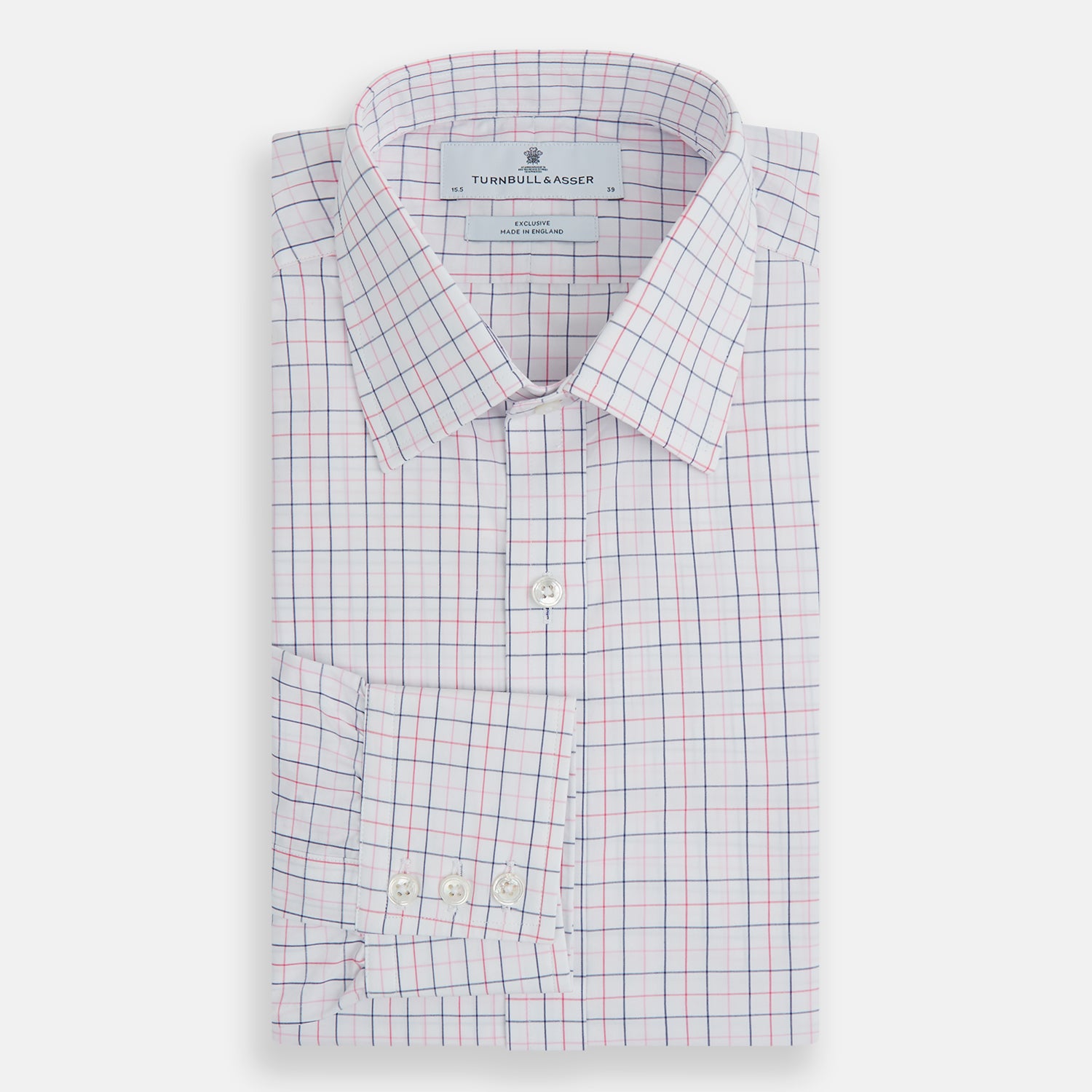 Image 5 of product Pink Overlay Grid Check Mayfair Shirt
