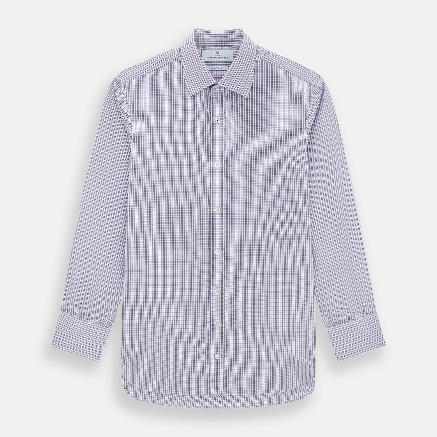 Image 1 of product Purple Double Graph Check Mayfair Shirt
