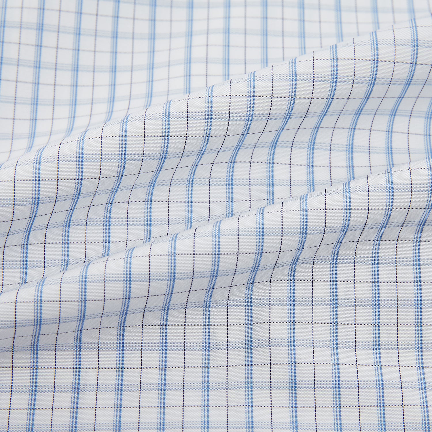 Image 6 of product Sky Blue Combination Graph Check Mayfair Shirt