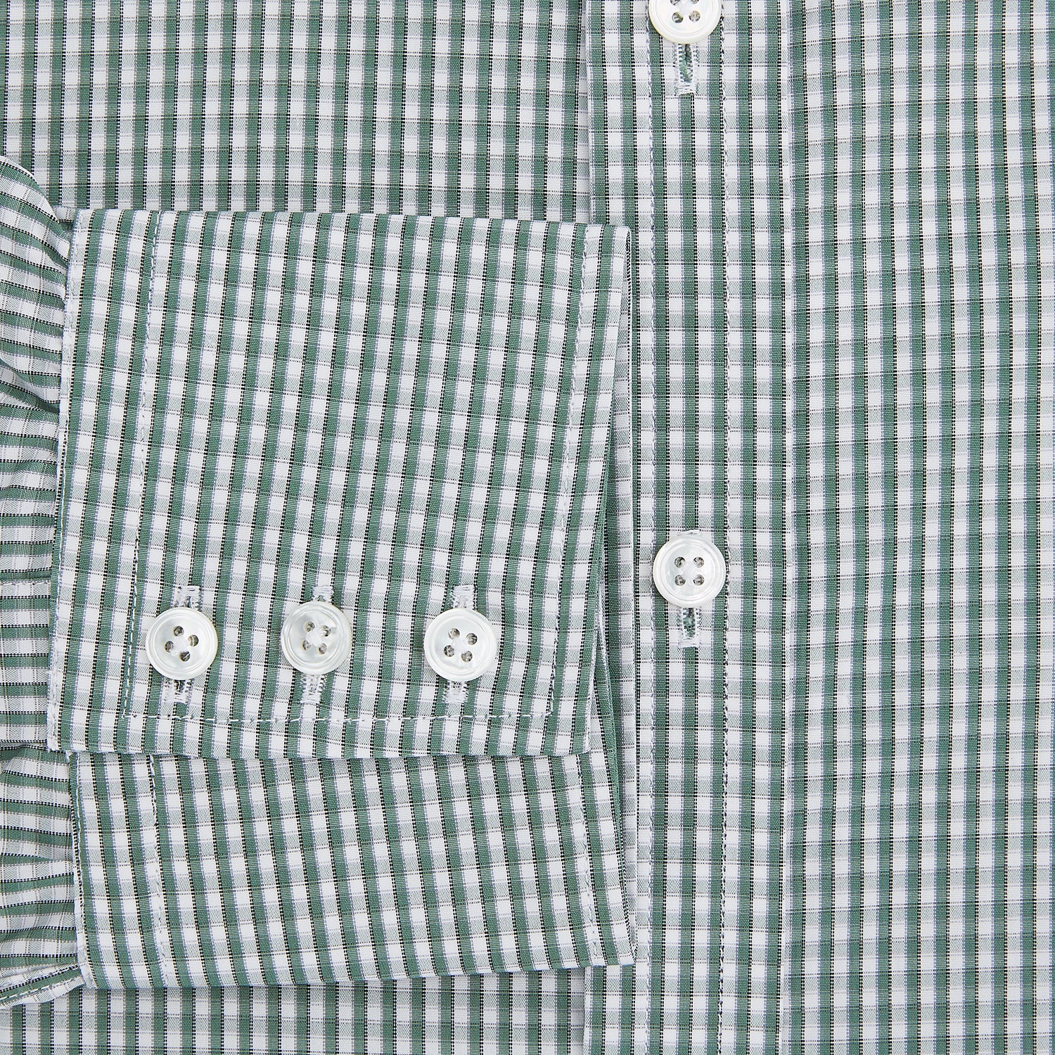 Image 4 of product Green Fine Check Mayfair Shirt