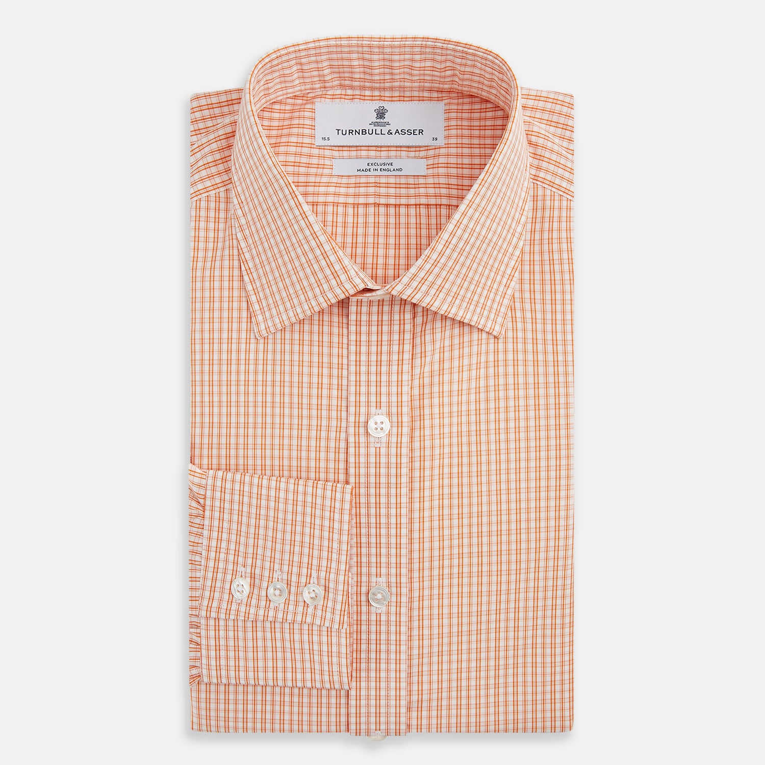 Image 5 of product Orange Micro Check Mayfair Shirt