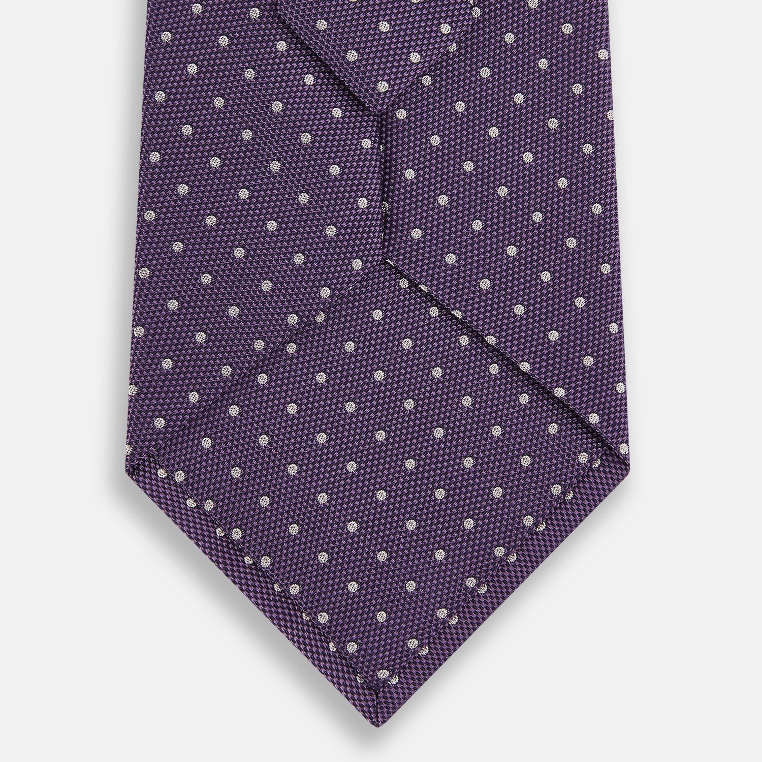 Lavender and Purple Micro Dot Silk Tie