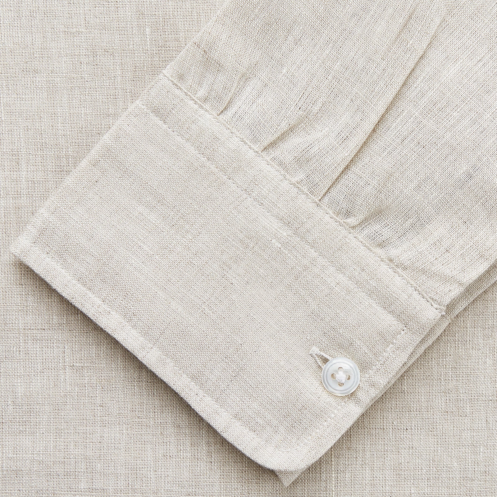 Image 3 of product Light Oatmeal Linen Weekend Fit Unwin Shirt