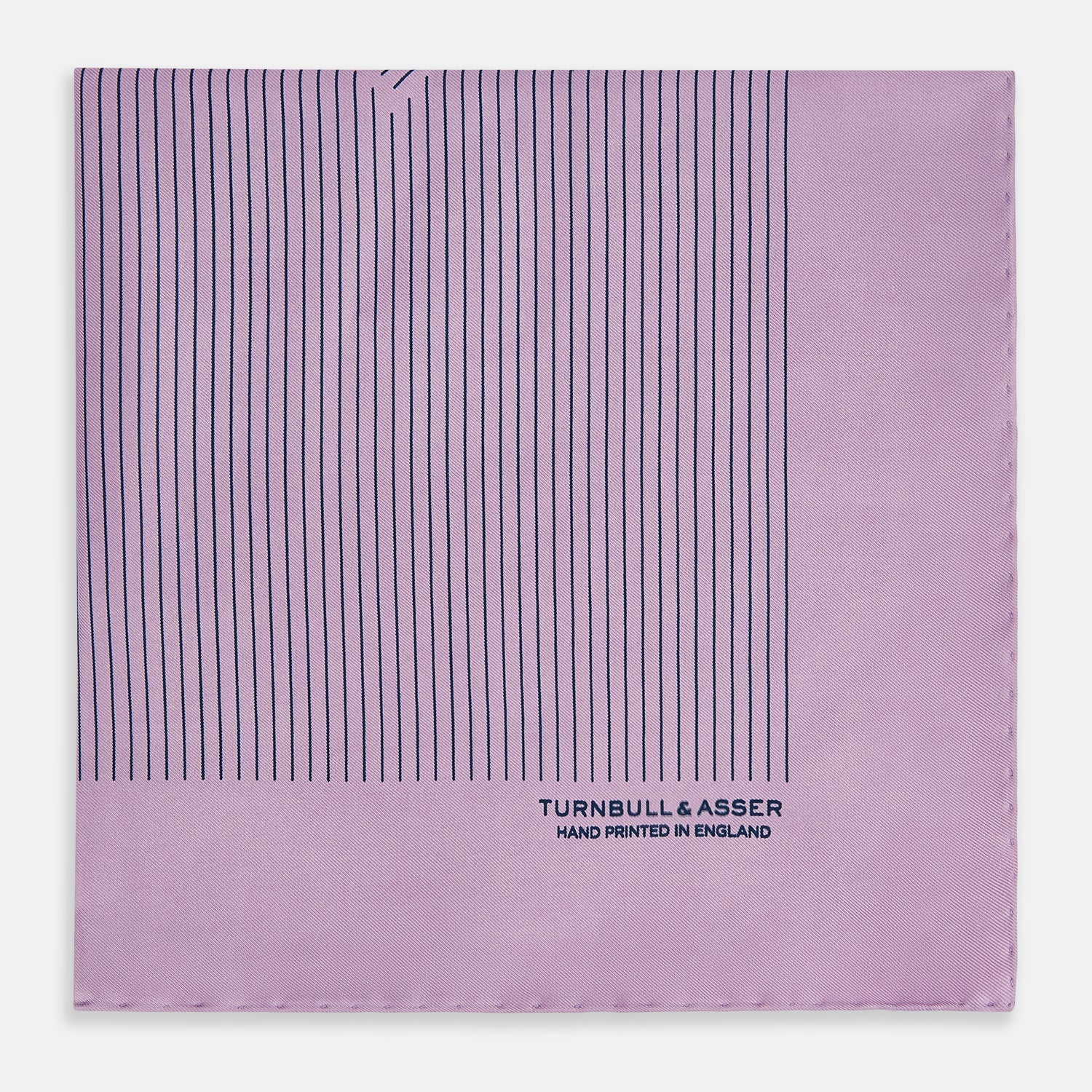 Image 4 of product Lilac Stripe Silk Pocket Square