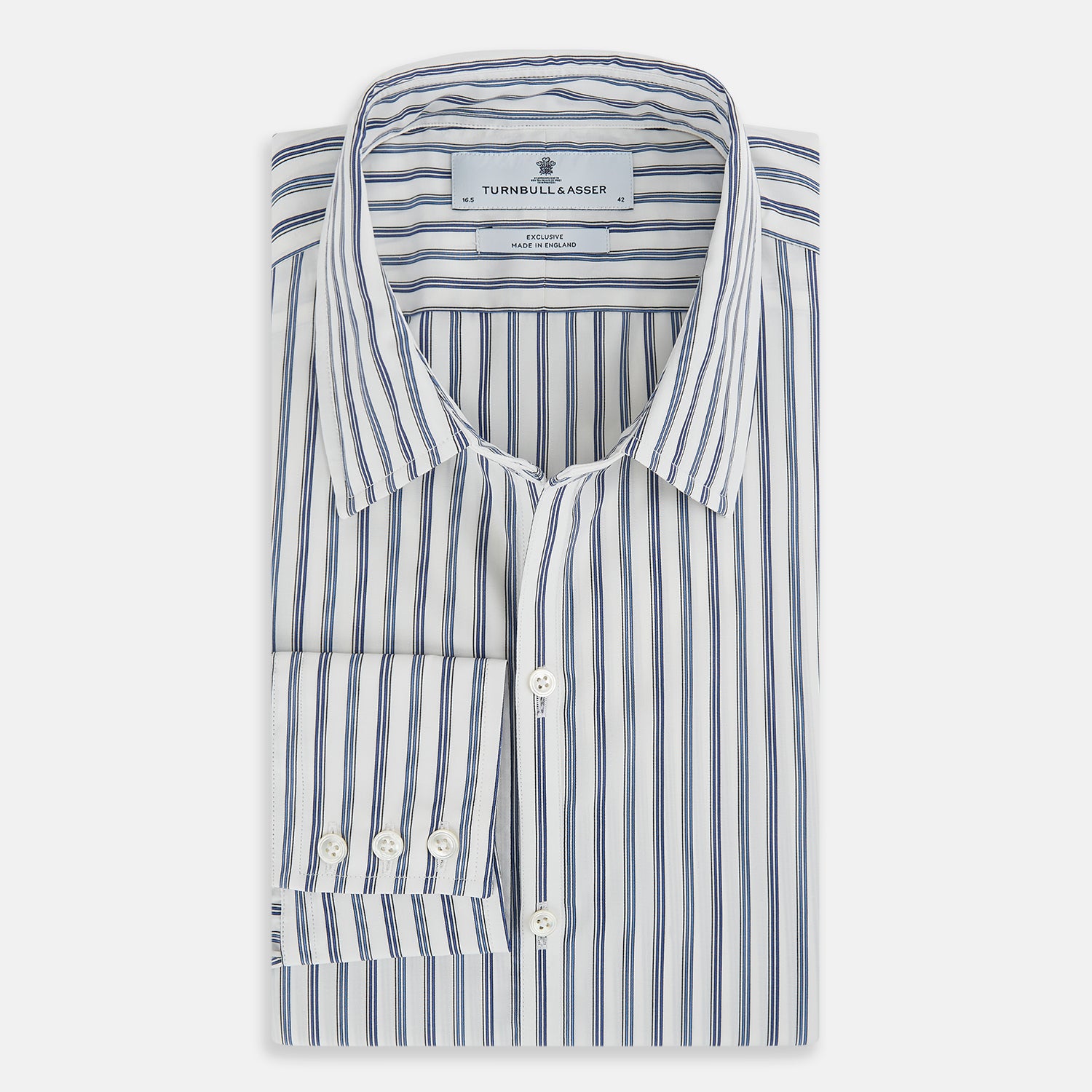 Image 5 of product SAPPHIRE BLUE MULTI TRACK STRIPE WINDSOR SHIRT