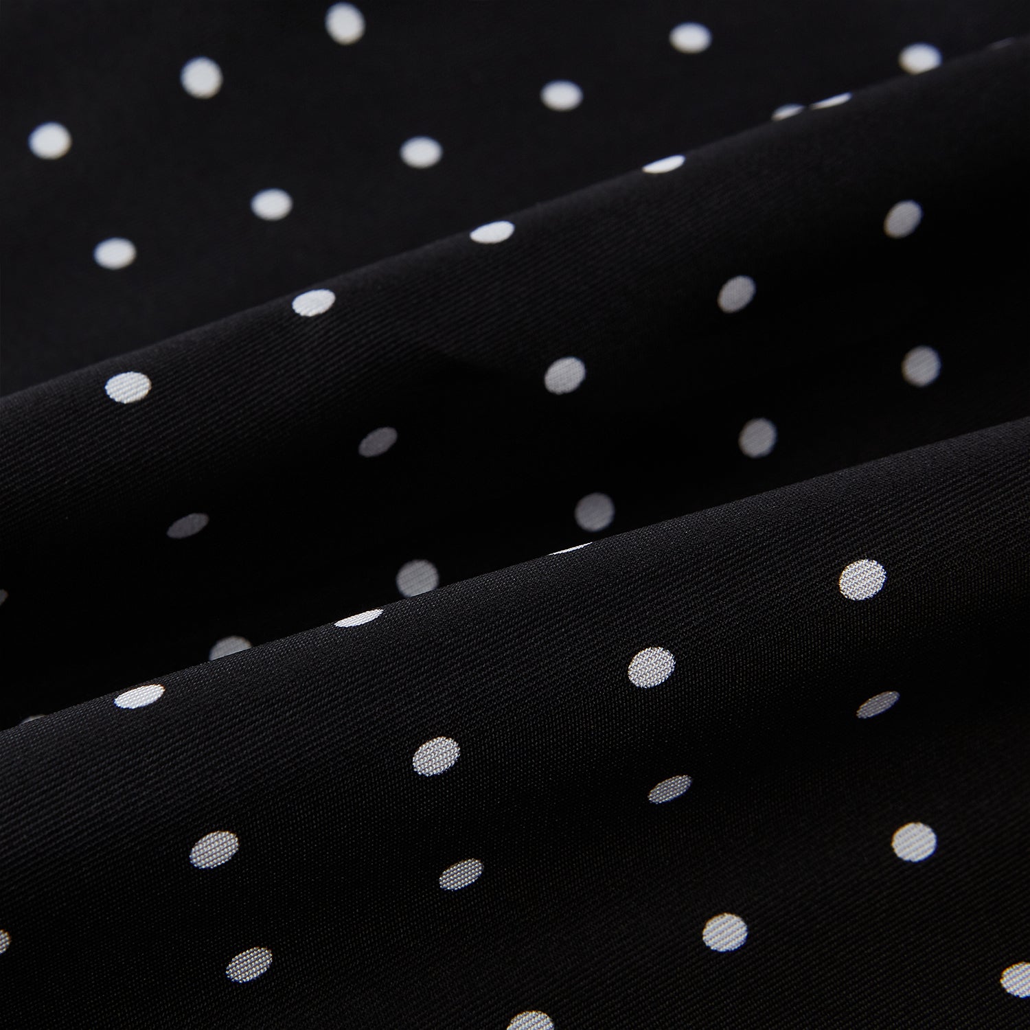 Image 3 of product Black and White Spotted Silk Scarf