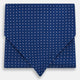 Pink Dot and Royal Blue Silk Cravat