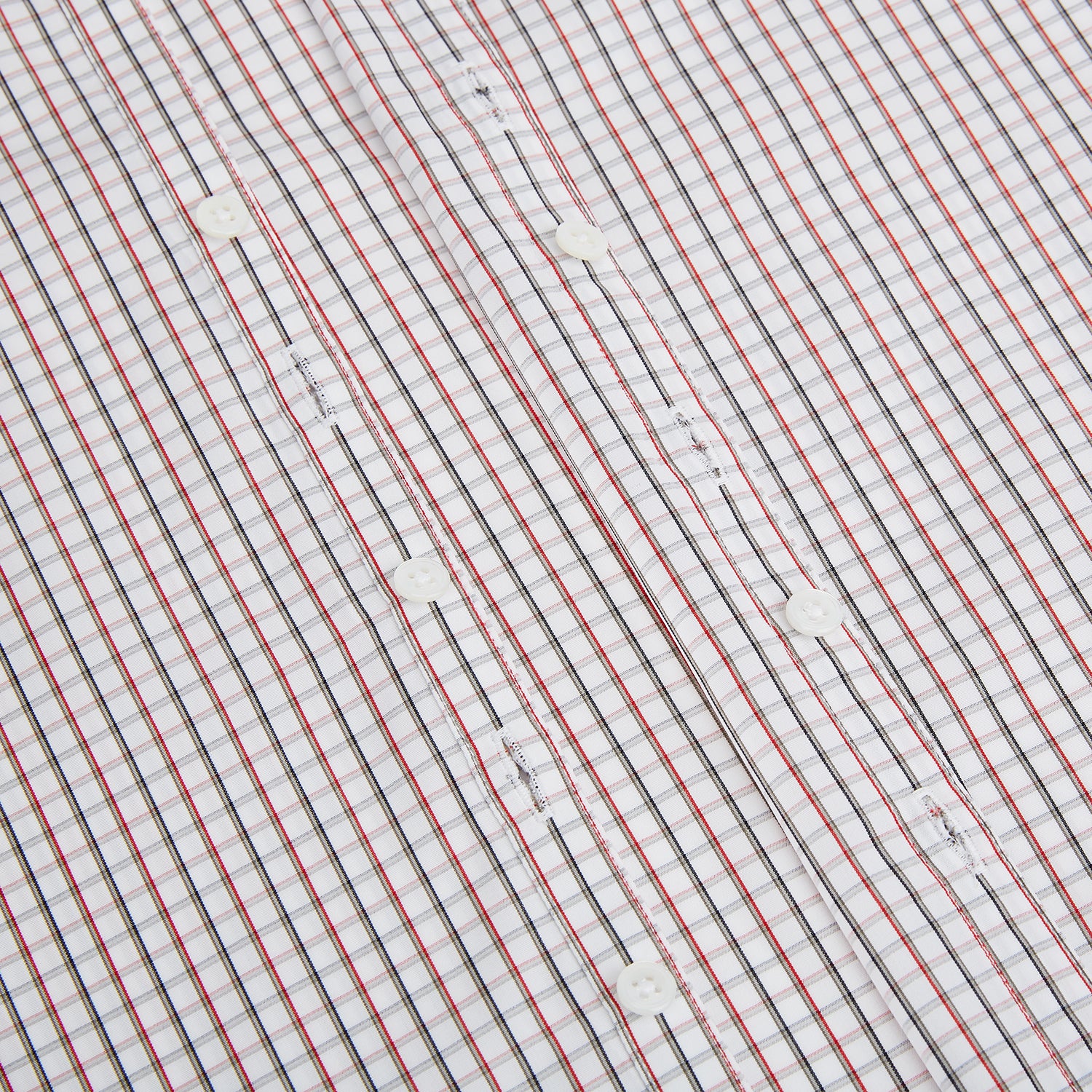 Image 7 of product Red and midnight blue Tattersall Check Windsor Shirt