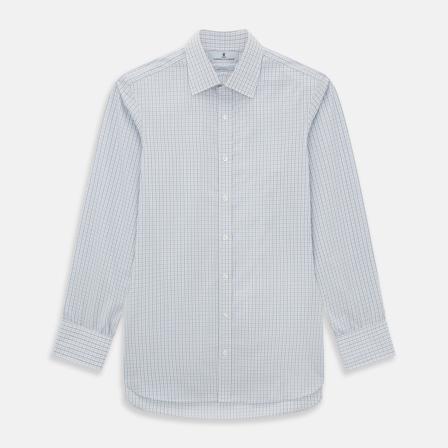 Image 1 of product Sky Blue Combination Graph Check Mayfair Shirt