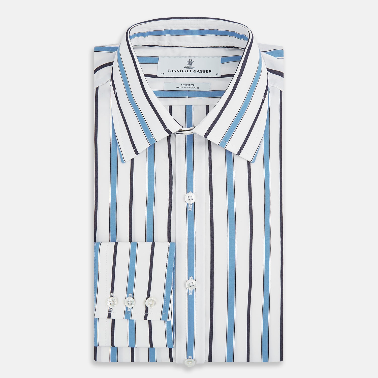 Image 5 of product Sky Blue Multi Candy Stripe Mayfair Shirt