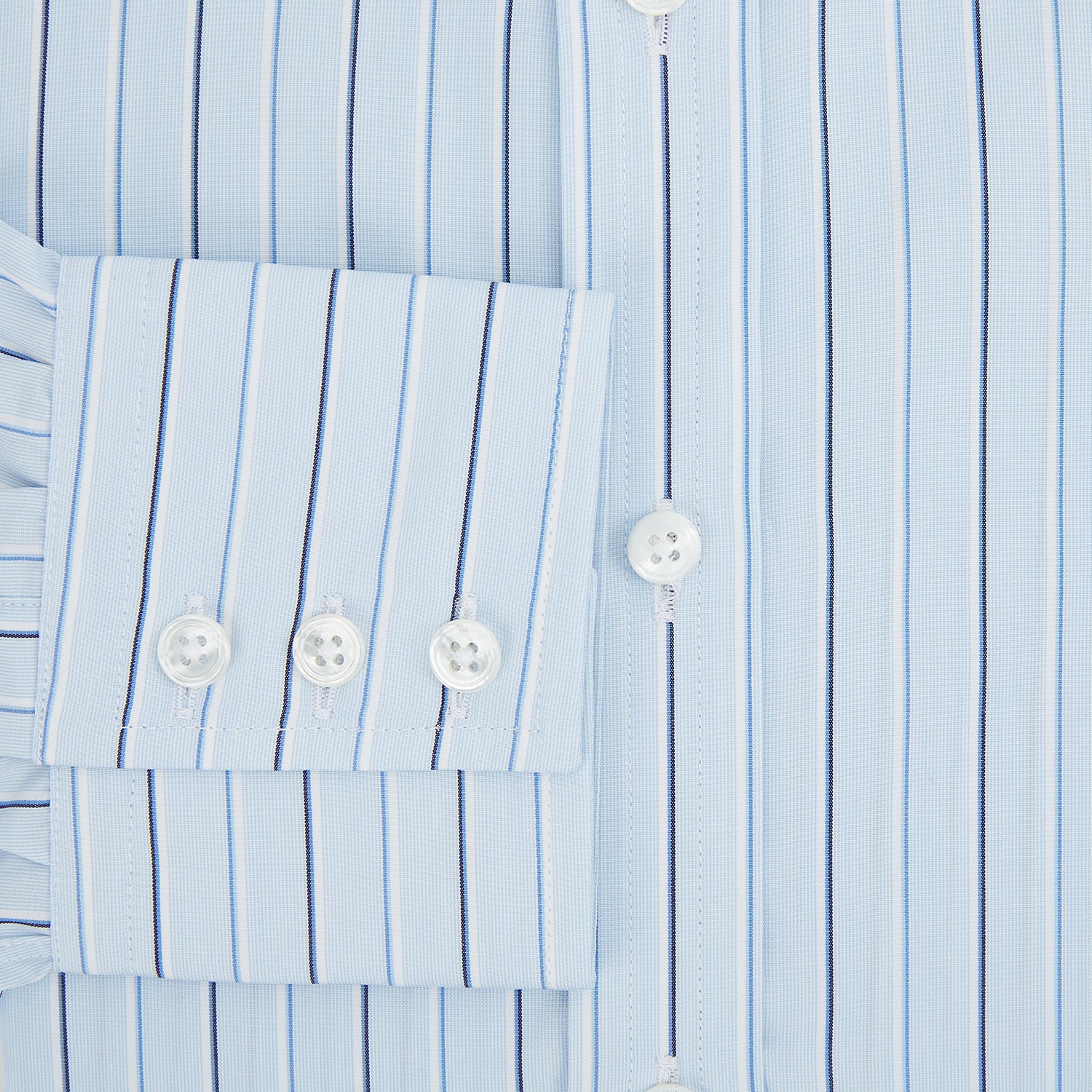 Image 4 of product Navy and Blue Combination Stripe Mayfair Shirt