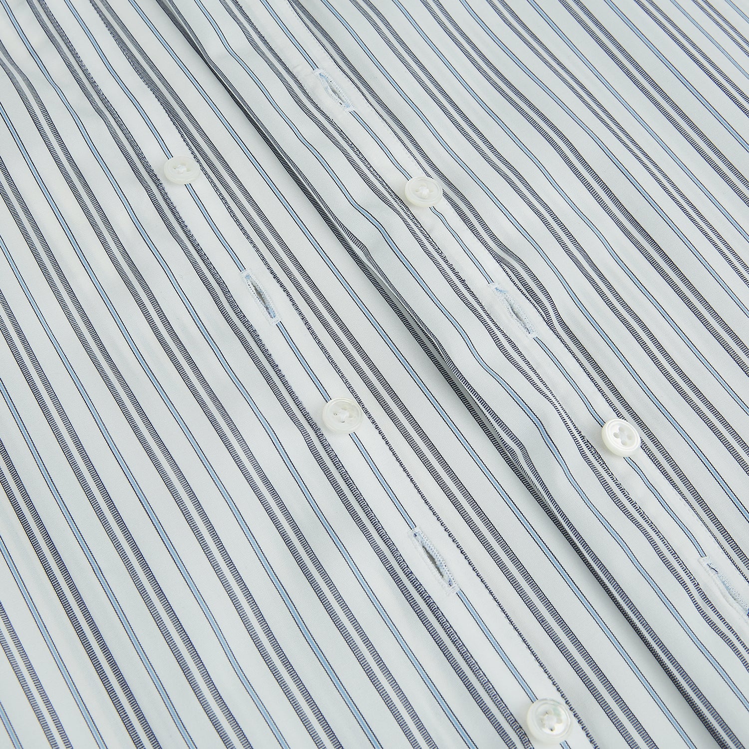 Image 7 of product NAVY AND LIGHT BLUE MULTI TRACK STRIPE WESTMINSTER SHIRT