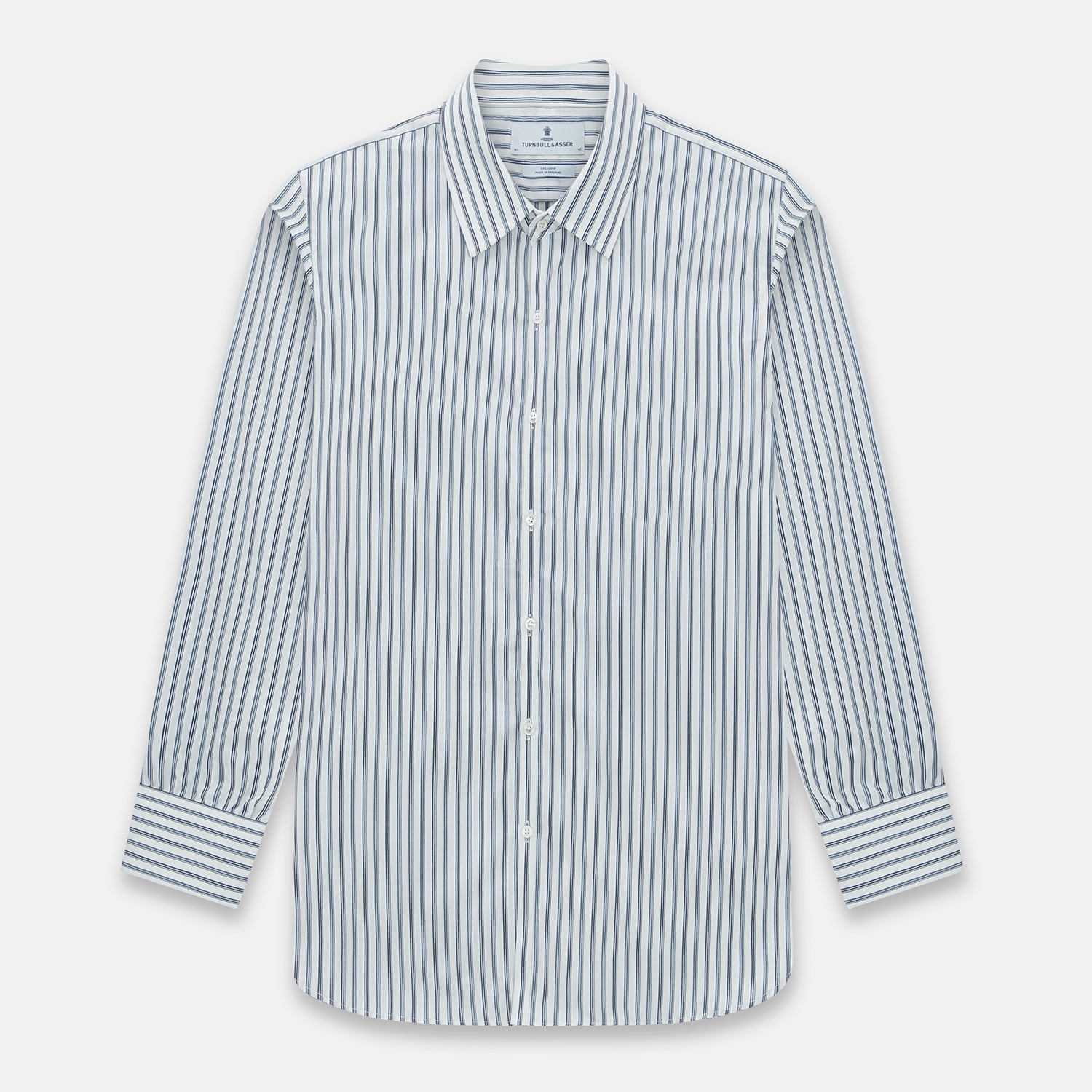 Image 1 of product Sapphire Blue Multi Track Stripe Westminster shirt