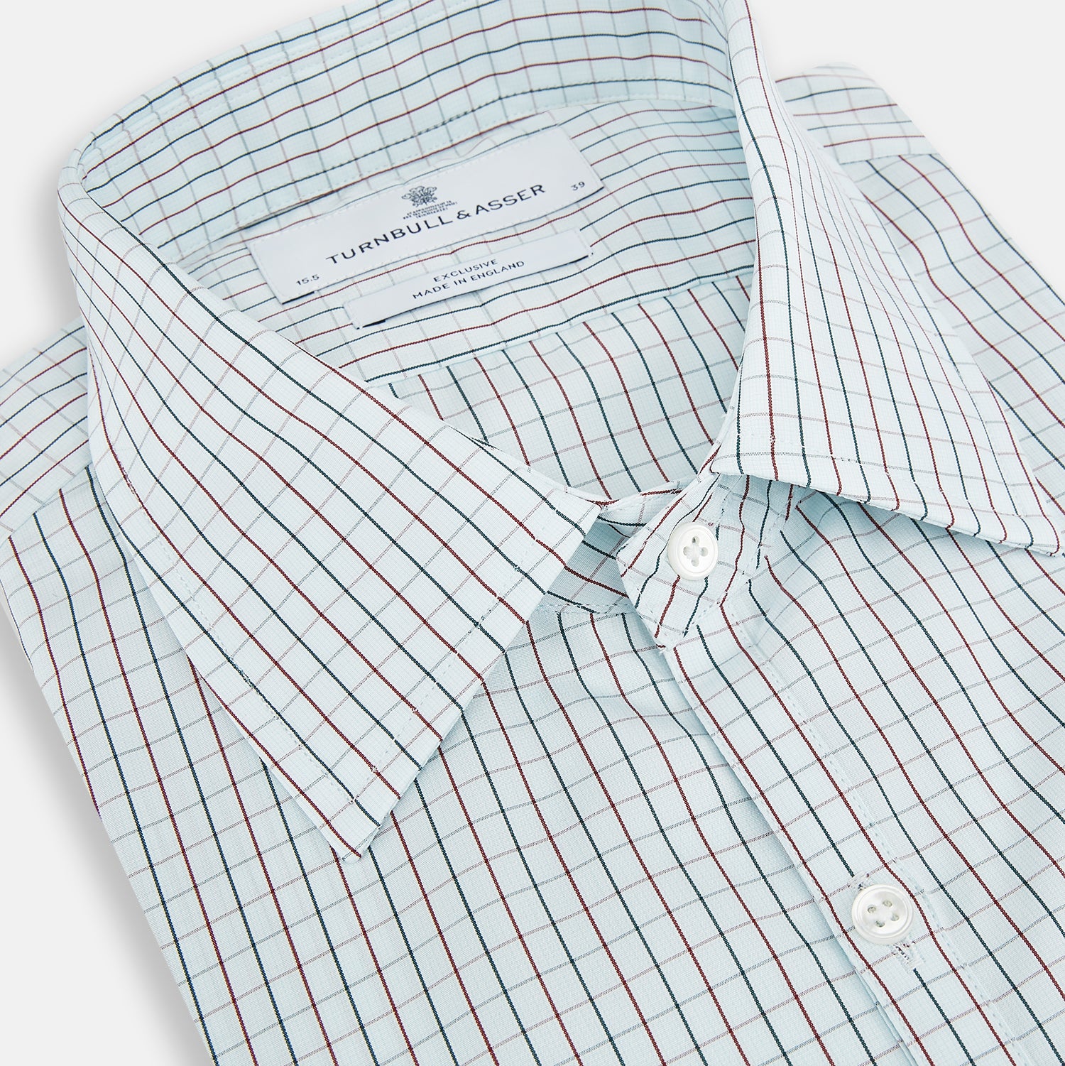 Image 2 of product Forest Melange and Red Overlay Grid Check Westminster Shirt