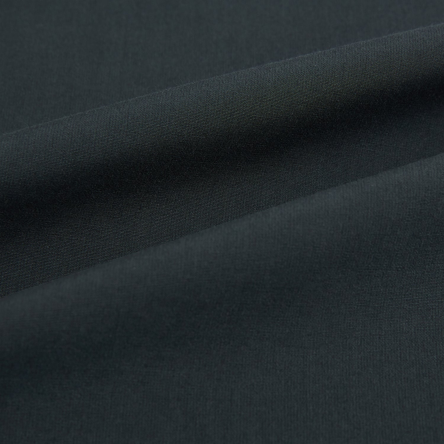 Image 8 of product The CHARCOAL WINDSOR SHIRT by Turnbull & Asser, featuring long sleeves, a button-up front, and a pointed collar, is displayed flat against a white background, reflecting classic British craftsmanship.