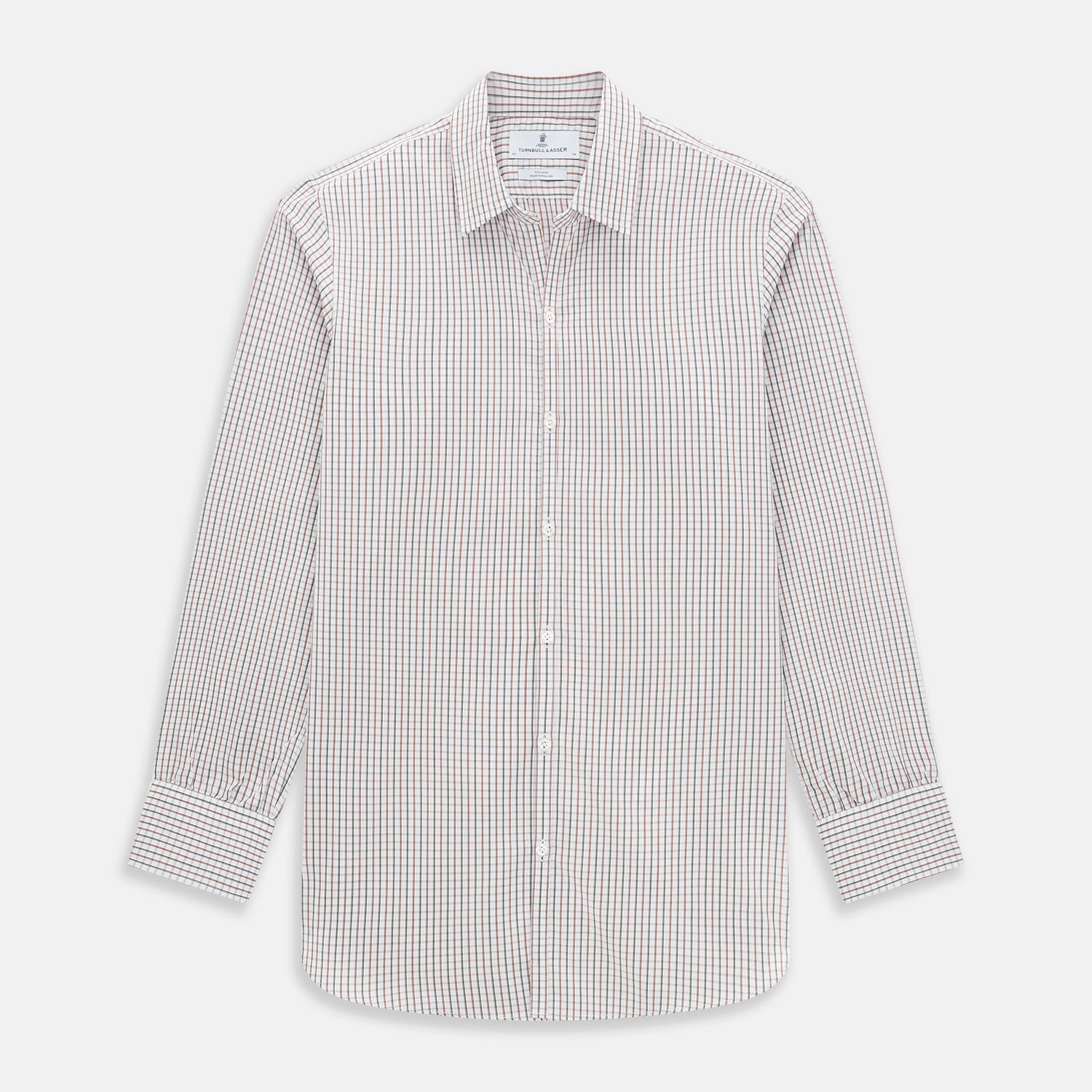 Image 1 of product Red and midnight blue Tattersall Check Windsor Shirt