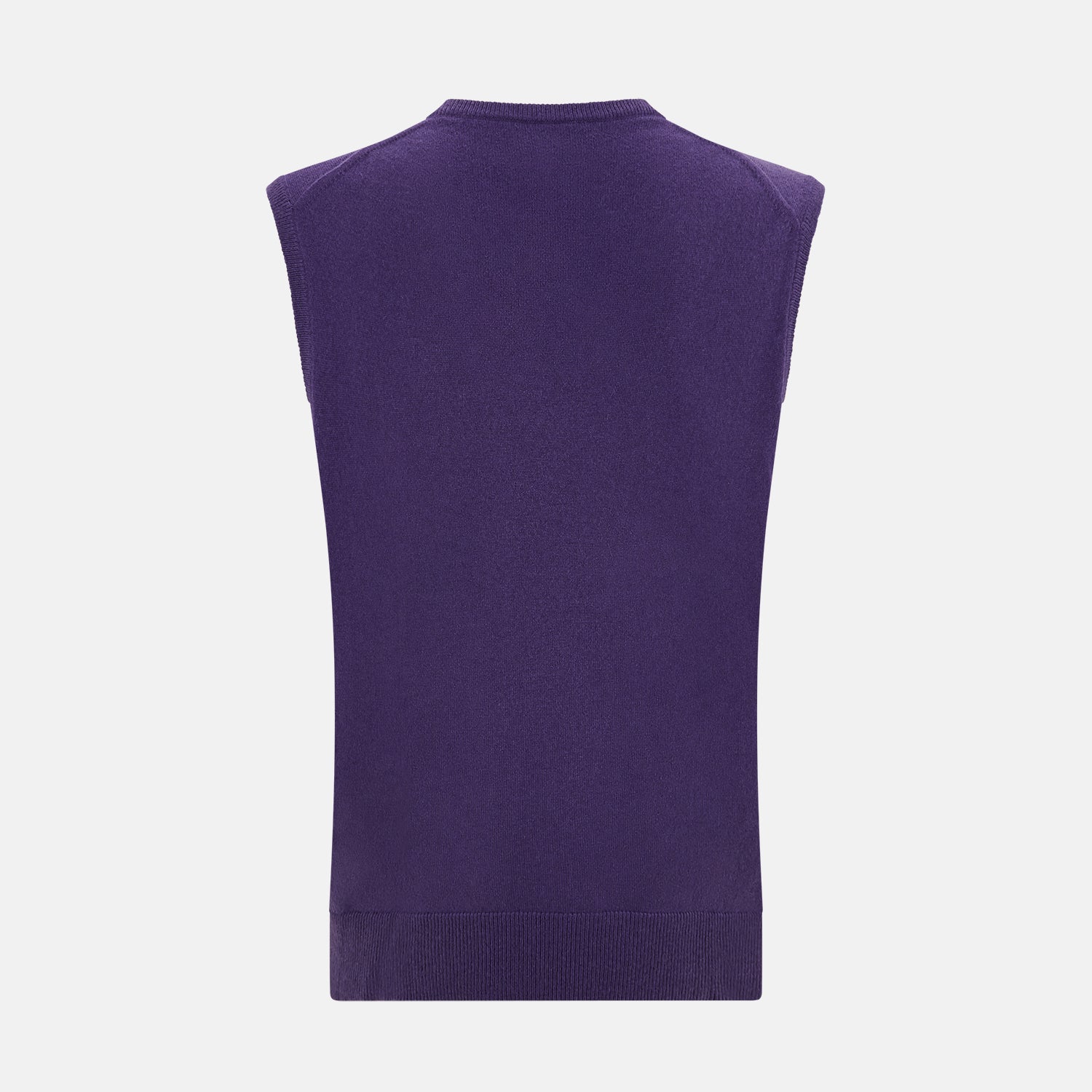 Image 3 of product Purple Cashmere V-Neck Vest