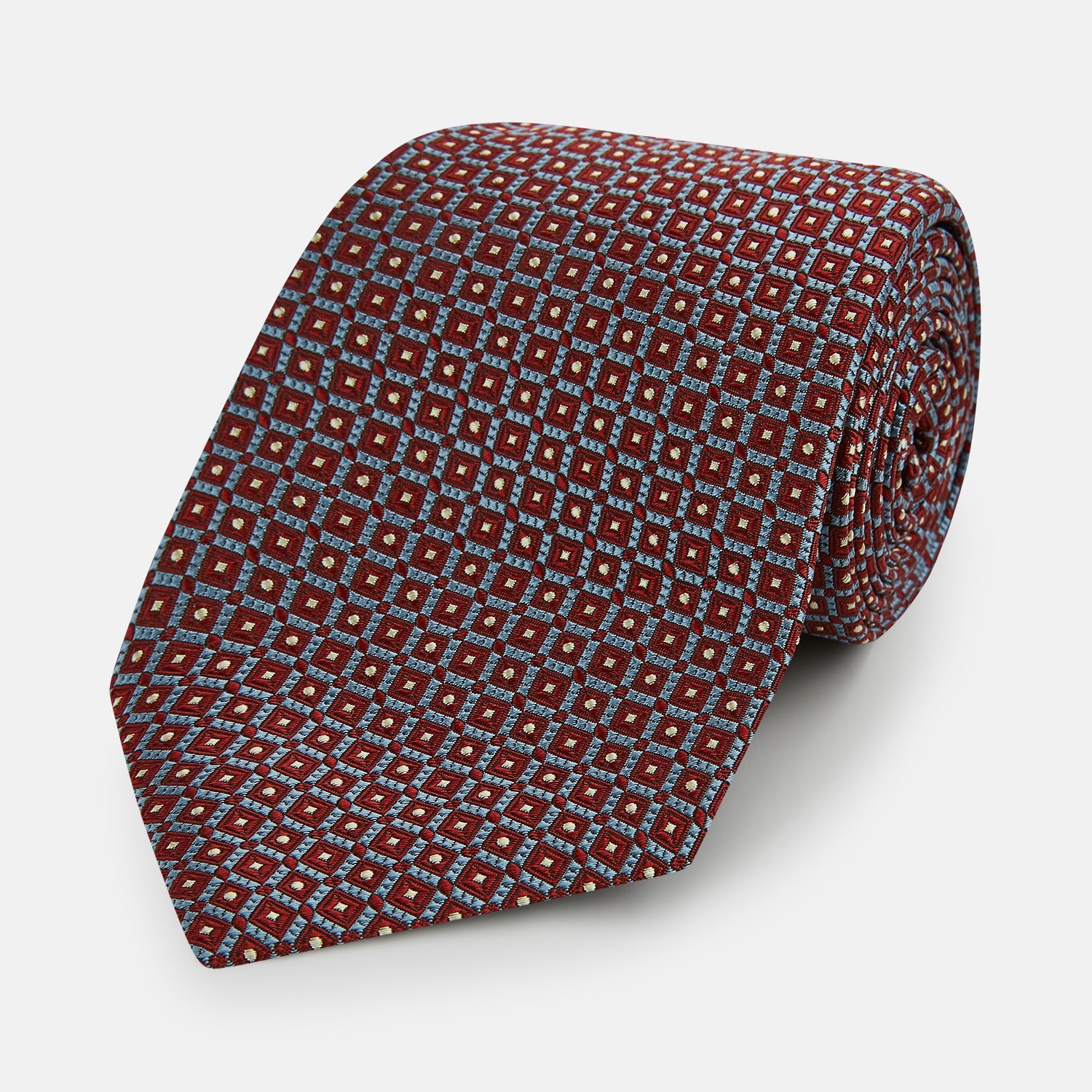 Image 1 of product Burgundy Diamond Silk Tie
