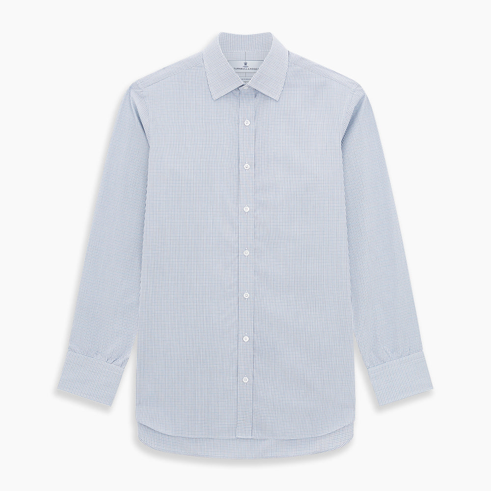 Image 1 of product Blue Micro Graph Check Mayfair Shirt