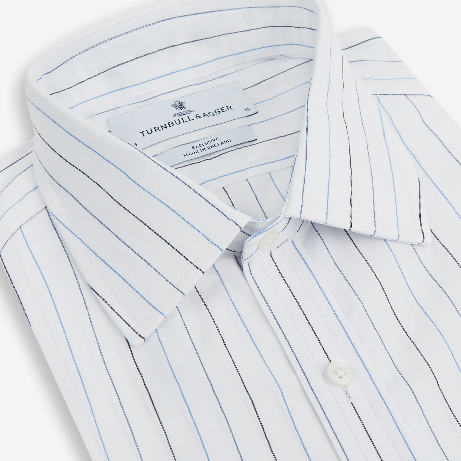 Image 2 of product Blue Wide Pinstripe Mayfair Shirt