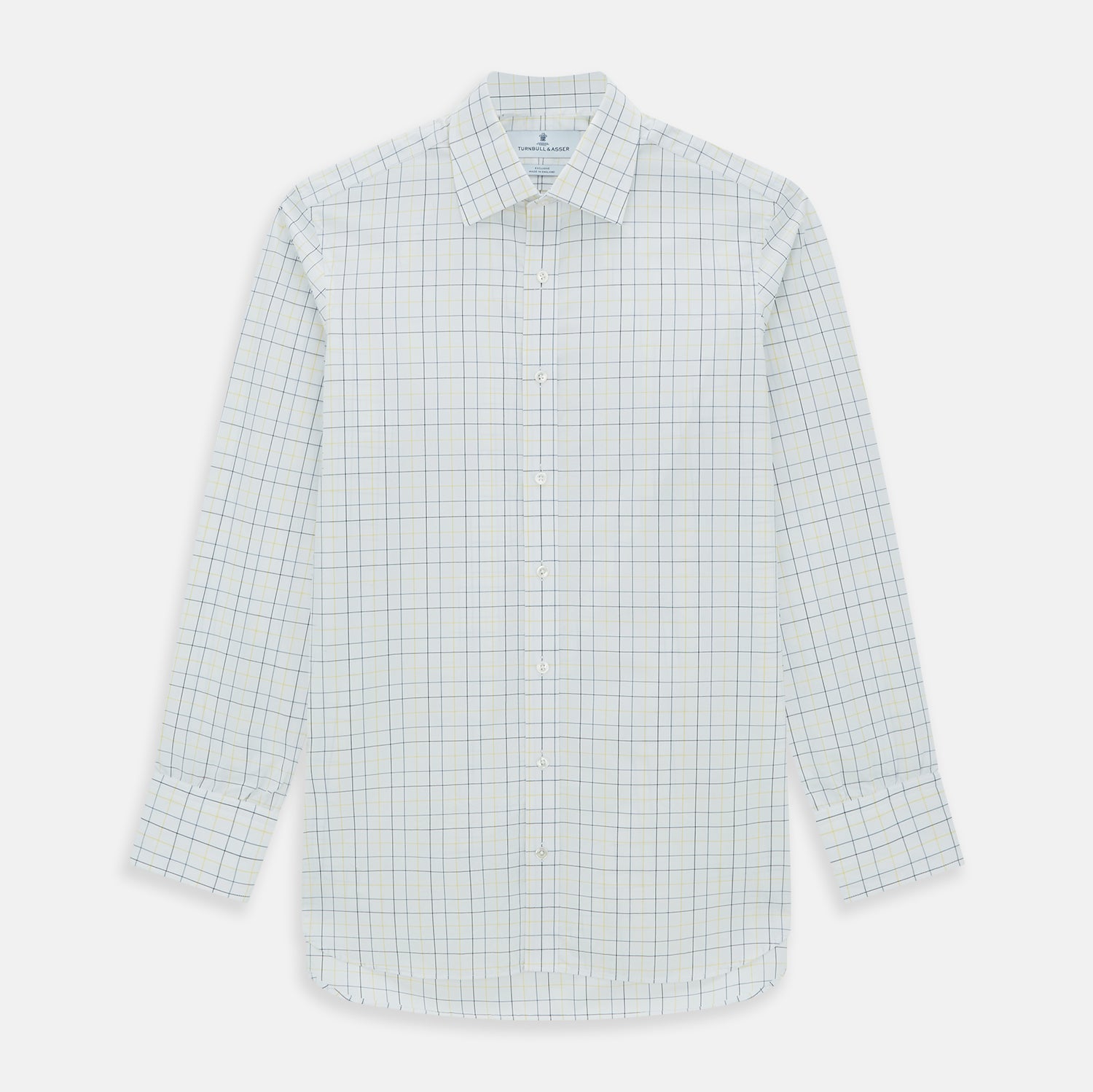 Image 1 of product Yellow and Blue Grid Check Mayfair Shirt