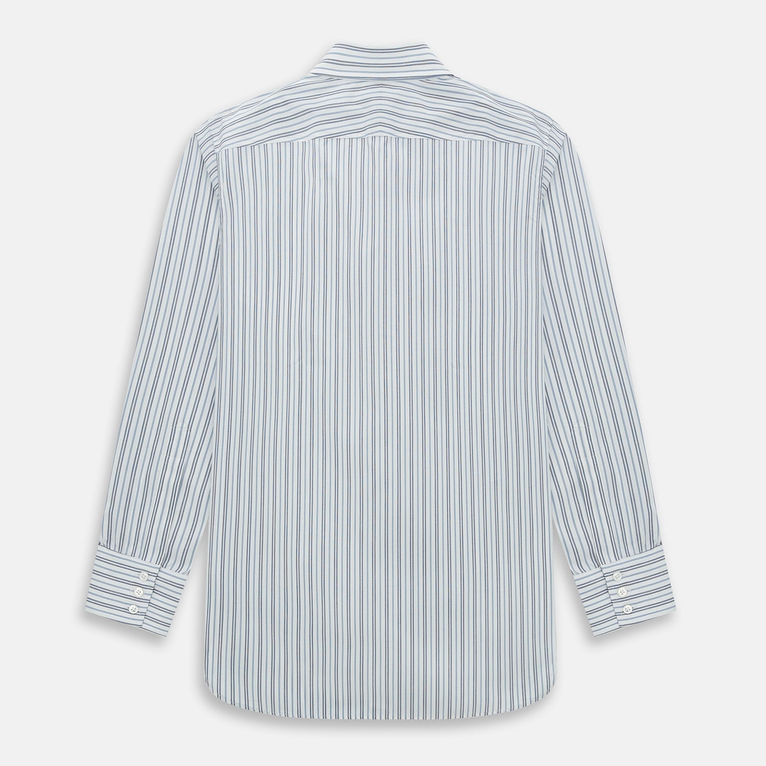Image 3 of product NAVY AND LIGHT BLUE MULTI TRACK STRIPE WESTMINSTER SHIRT