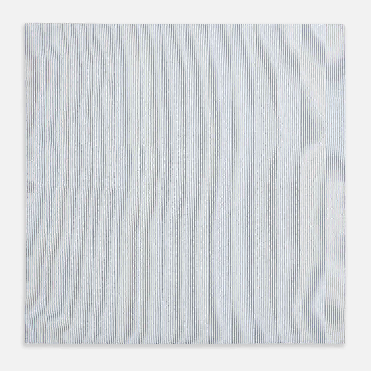 Image 3 of product Sky Blue Hairline Stripe Hand-Rolled Handkerchief