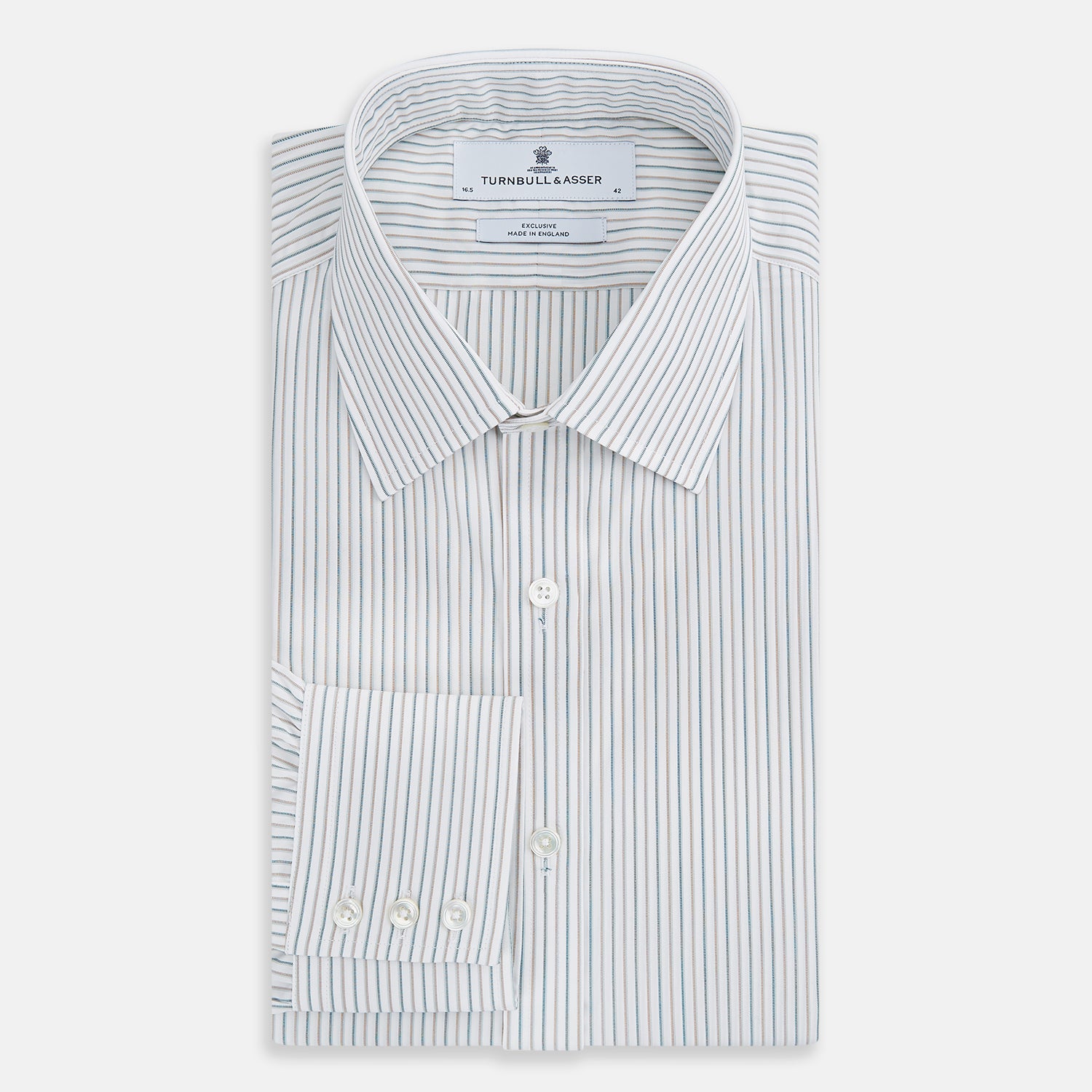 Image 5 of product Teal Double Stripe Mayfair Shirt