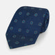 Navy Geometric Silk Tie