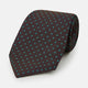 Turquoise and Forest Green Micro Dot Silk Tie