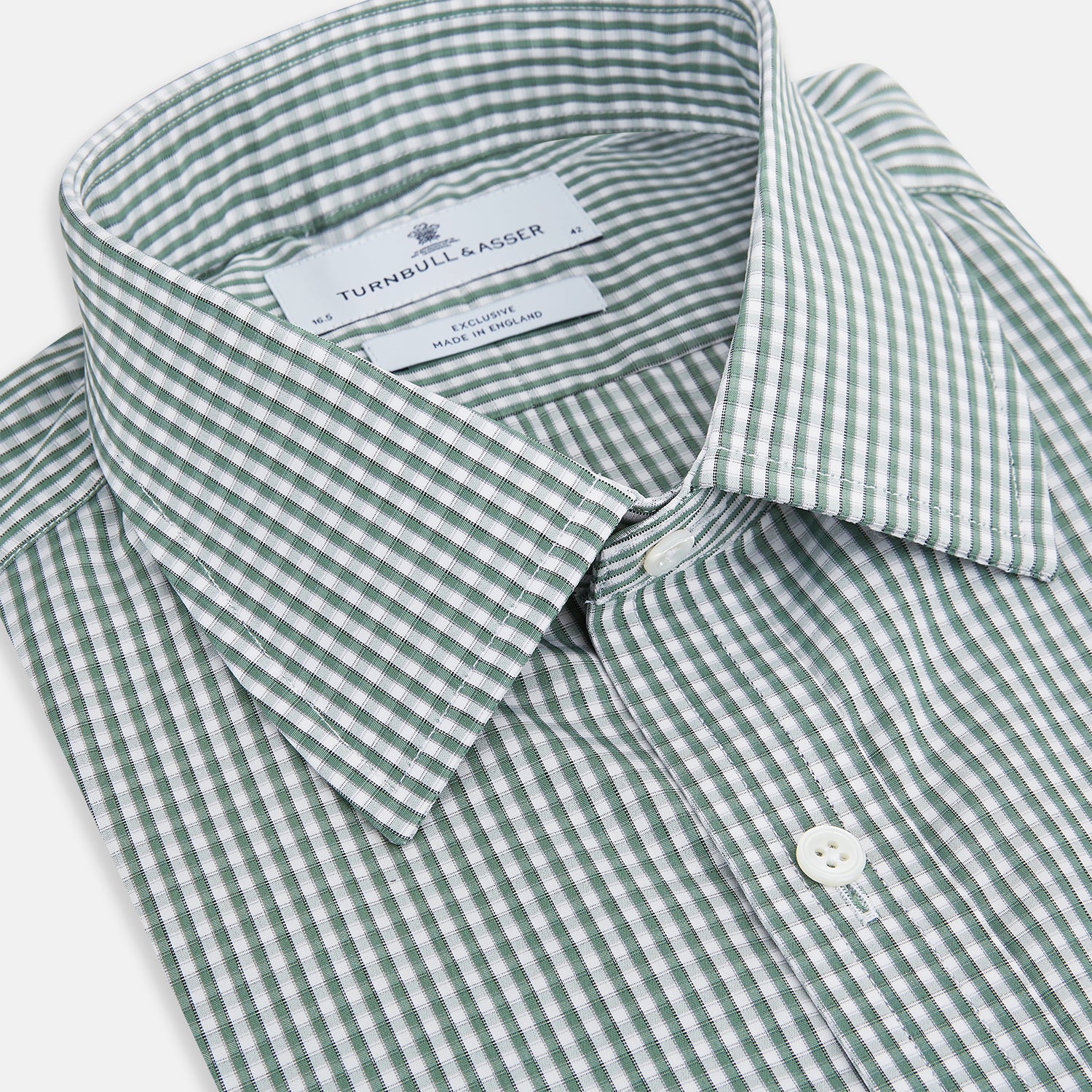 Image 2 of product Green Fine Check Mayfair Shirt