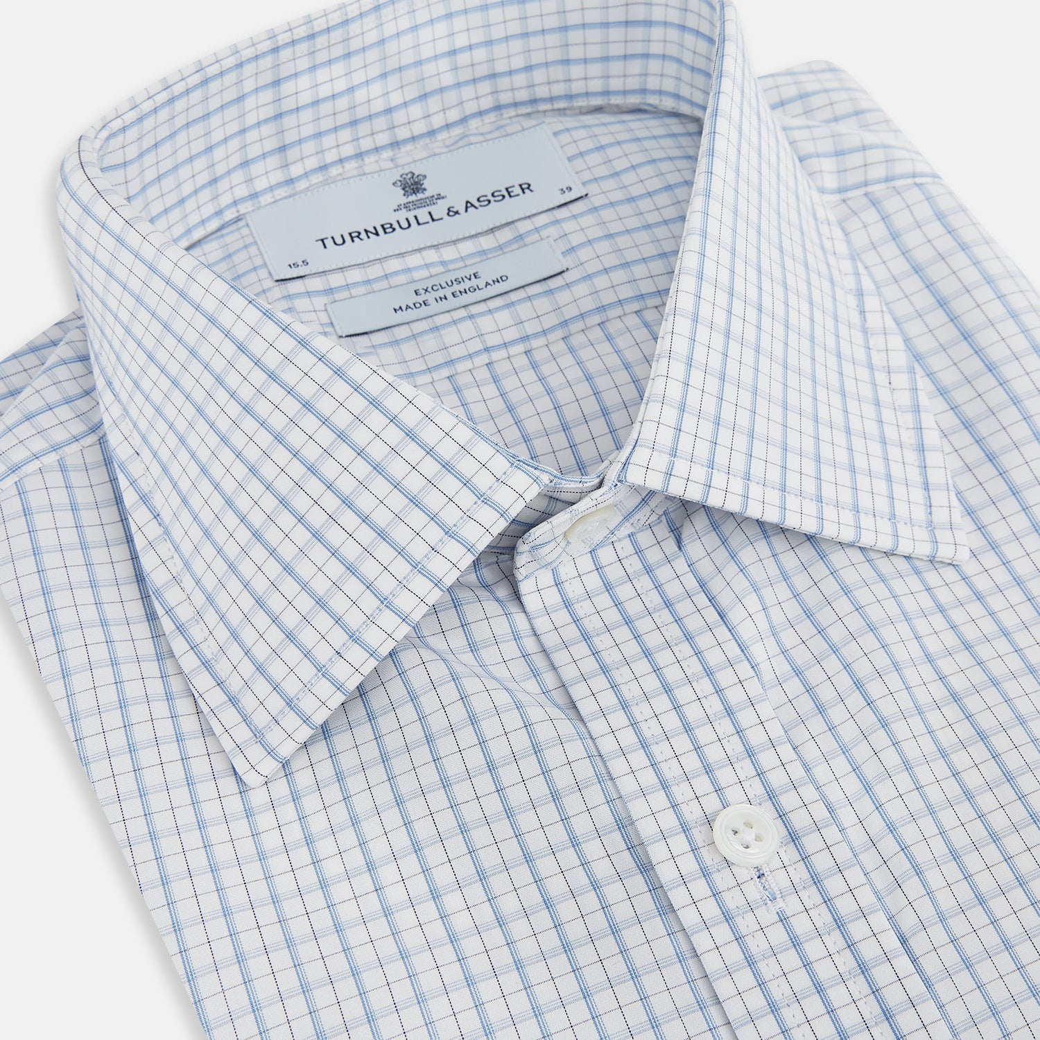 Image 2 of product Sky Blue Combination Graph Check Mayfair Shirt