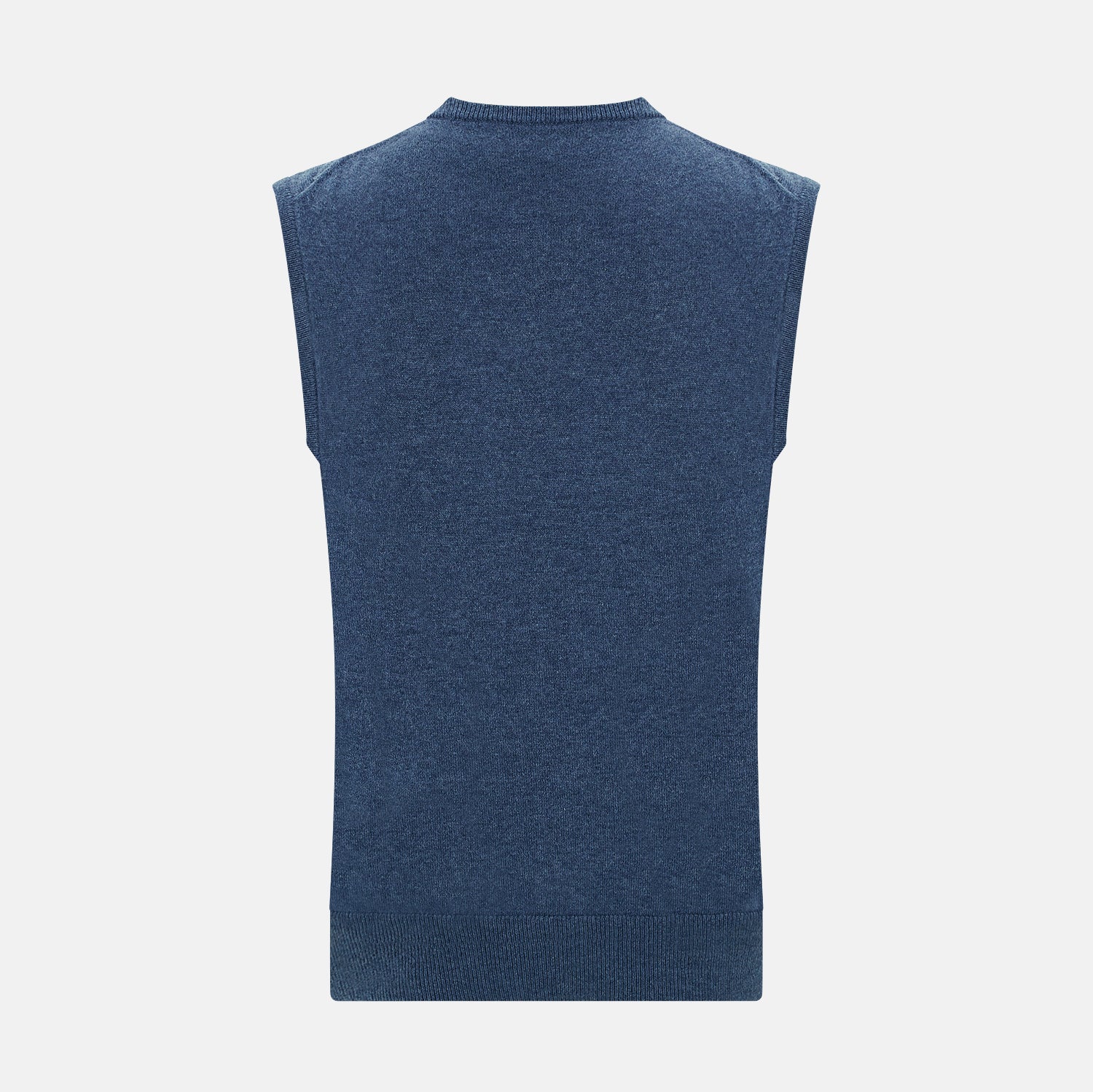 Image 3 of product Pacific Blue Cashmere Round Neck Vest