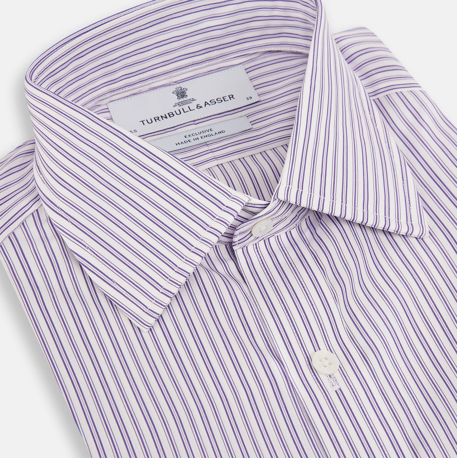 Image 2 of product Purple Ticking Stripe Mayfair Shirt