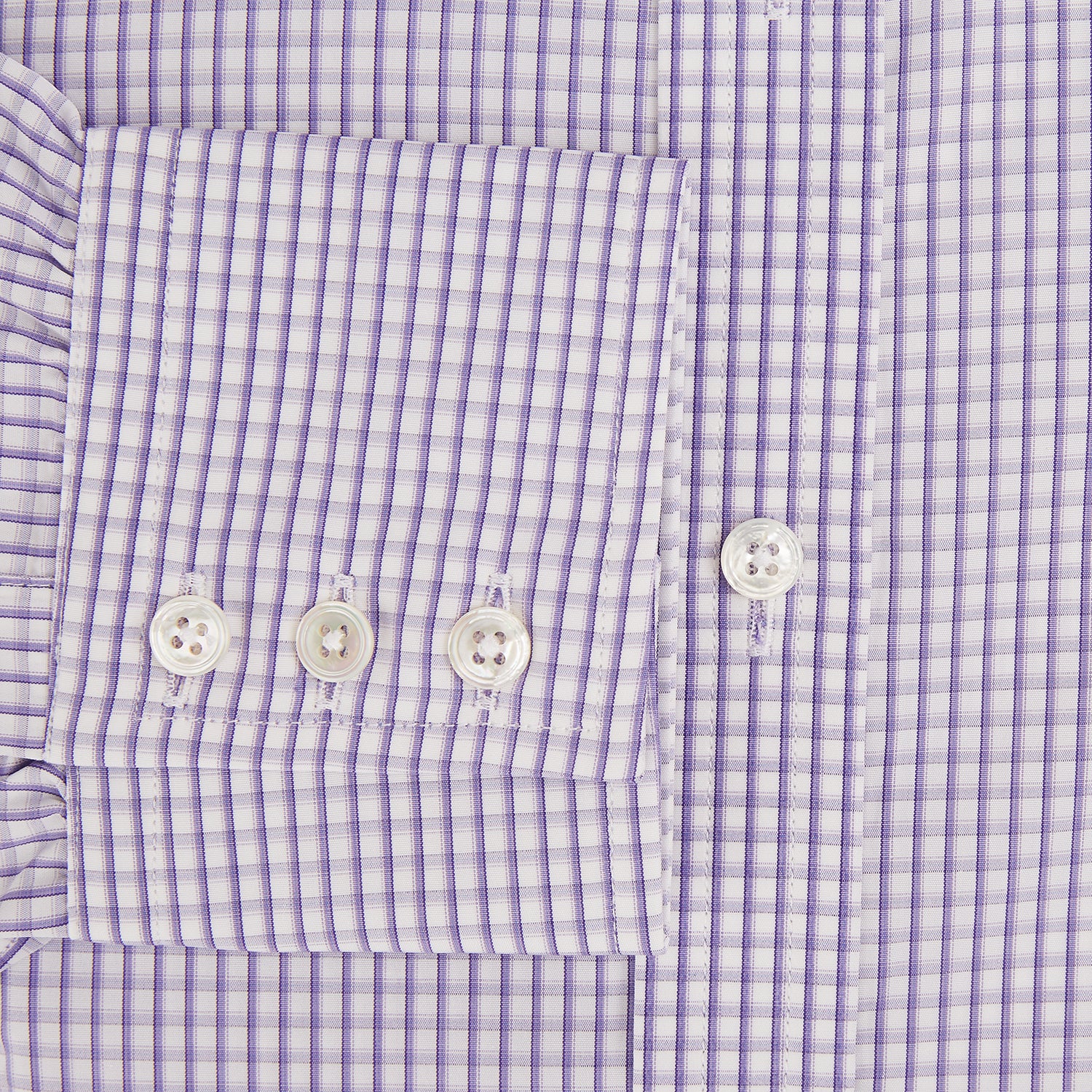Image 4 of product Purple Micro Shadow Check Mayfair Shirt