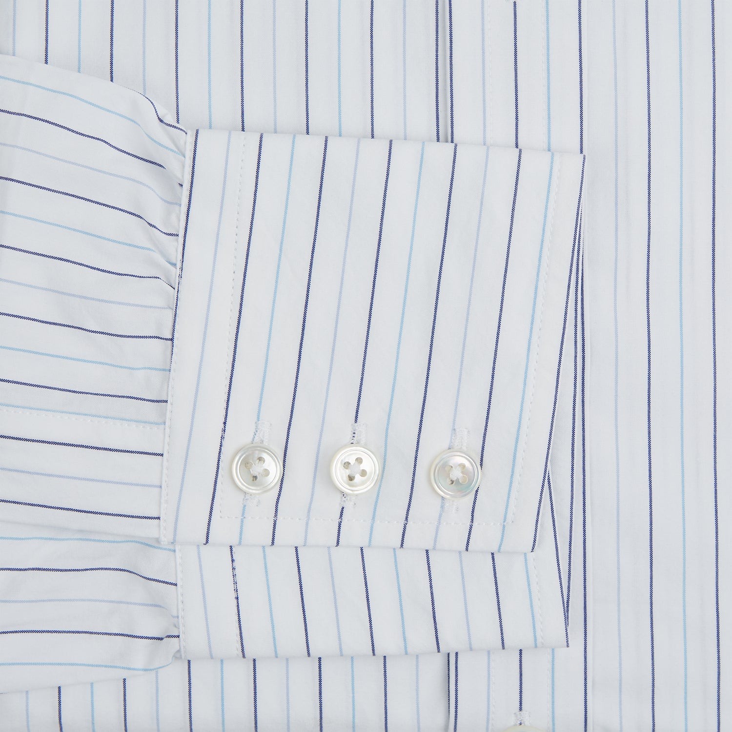 Image 4 of product Blue Wide Pinstripe Mayfair Shirt