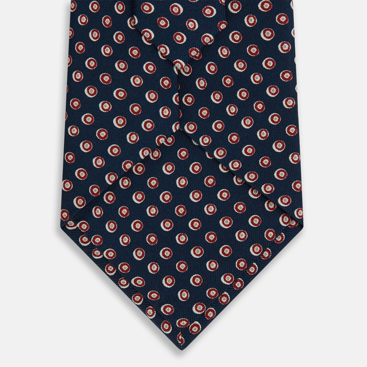 Image 3 of product Navy and Red Circle Foulard Silk Tie