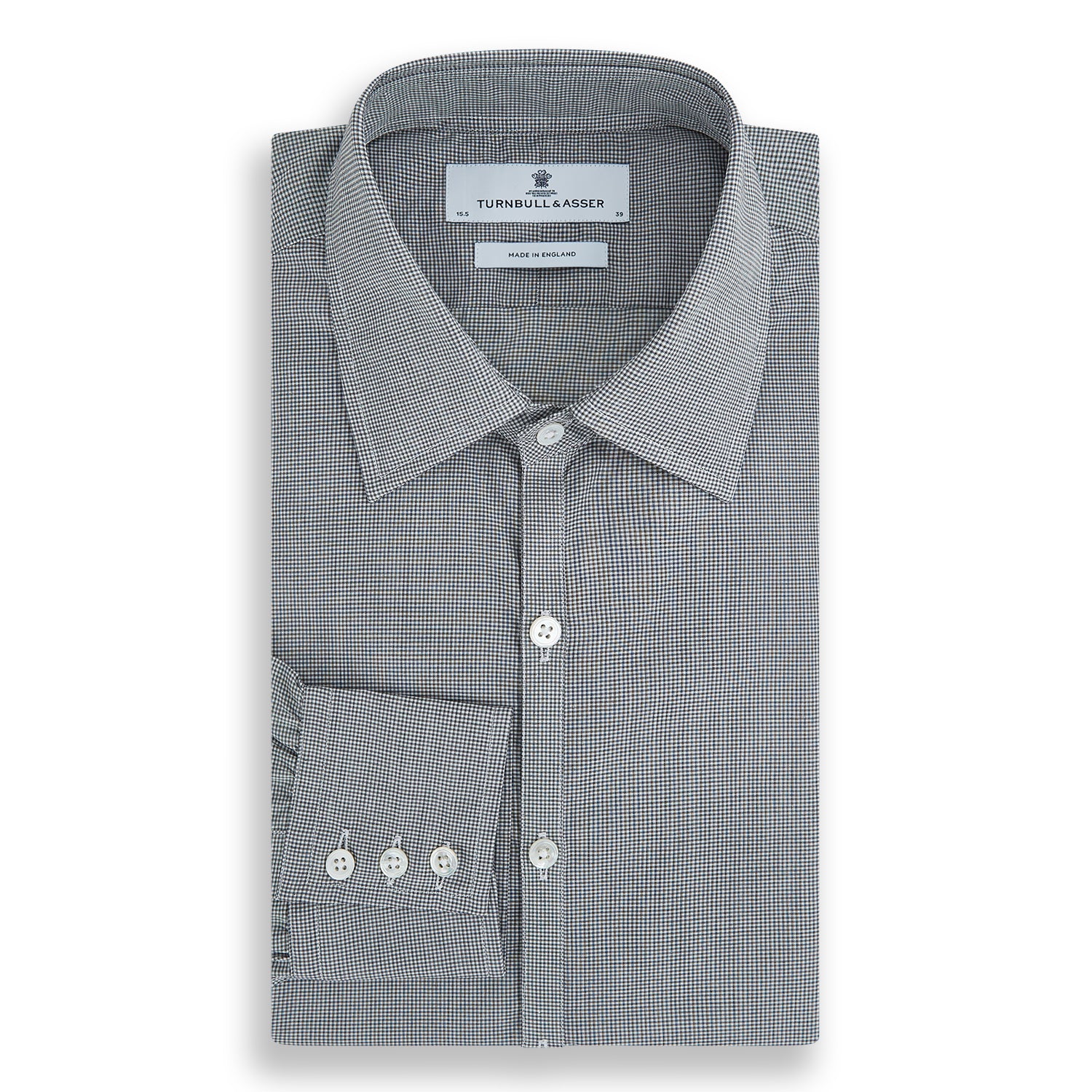 Image 8 of product Grey and White Micro Check Westminster Shirt